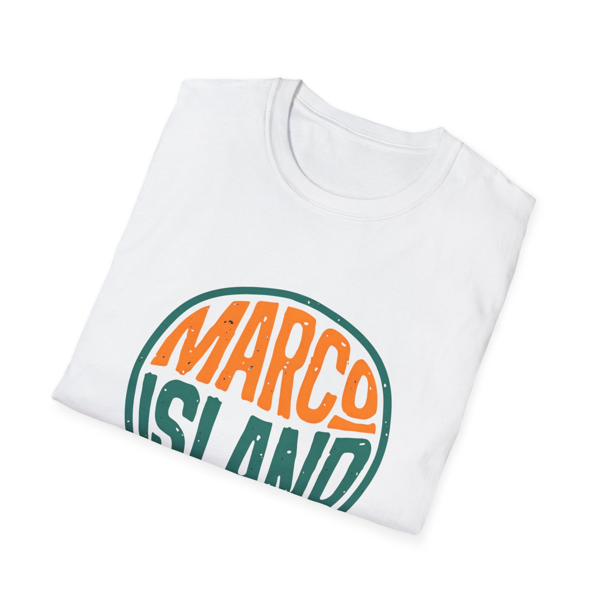 Marco Island Florida Unisex Softstyle T-Shirt - Beach Vacation Tee, Travel Souvenir Top, Coastal Graphic Shirt, Summer Holiday Apparel,