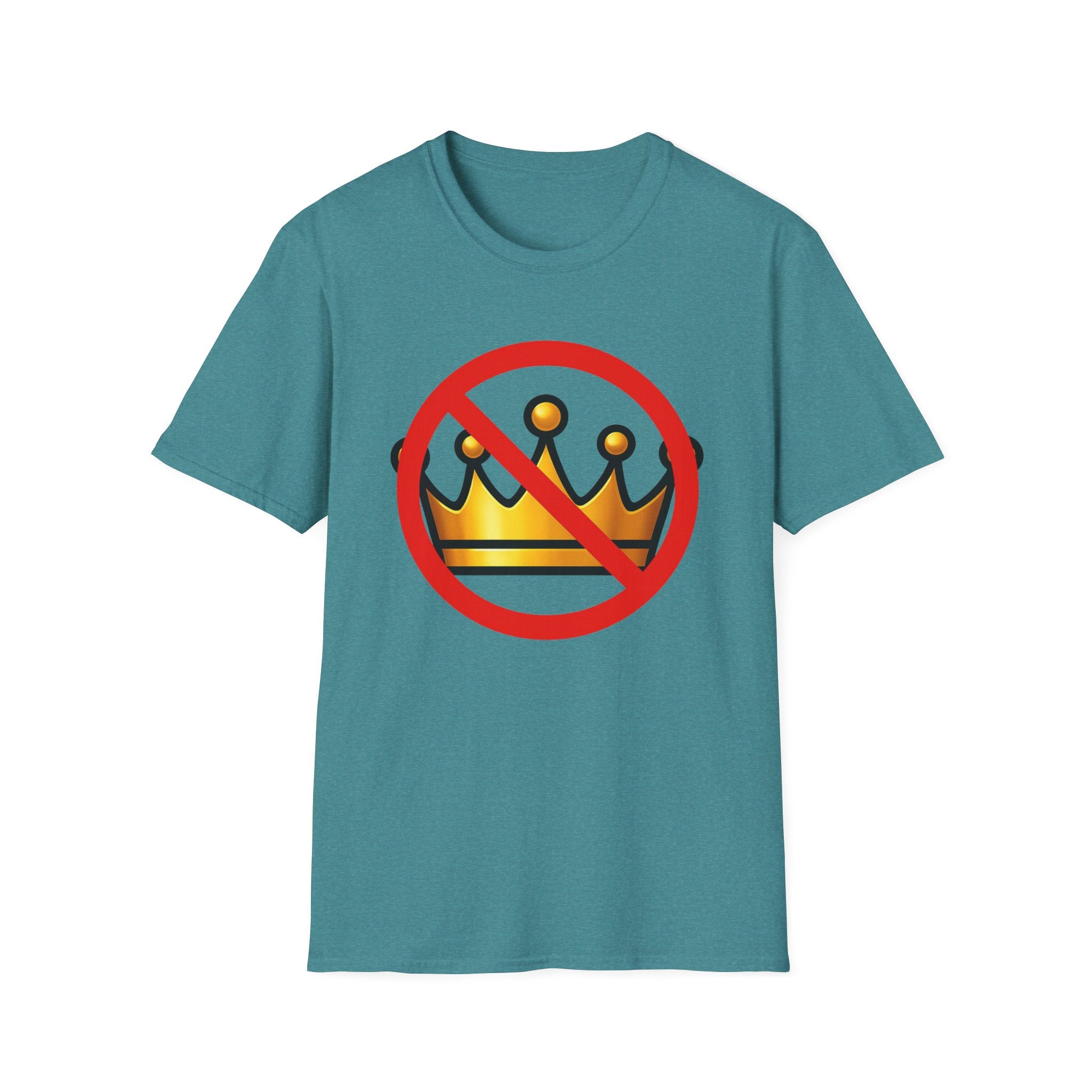 No Kings Anti Trump Protest Activist Unisex Softstyle T-Shirt, Resist Gift, June 14 Social Justice Tee, Activism Apparel, Political