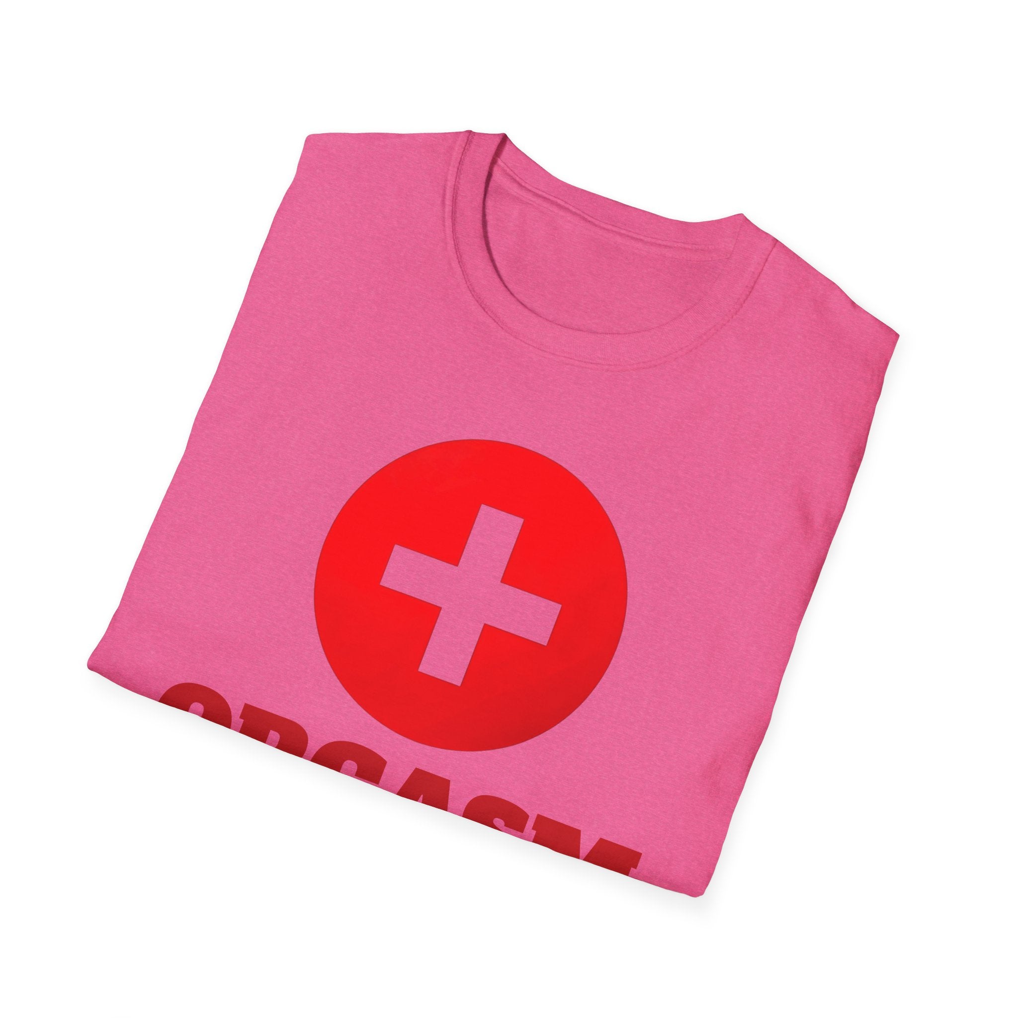 Funny Orgasm Donor Red Cross Unisex T-Shirt, Saving Lives Tee, Humorous Graphic Shirt, Naughty Gag Gift, Hilarious Adult Tee
