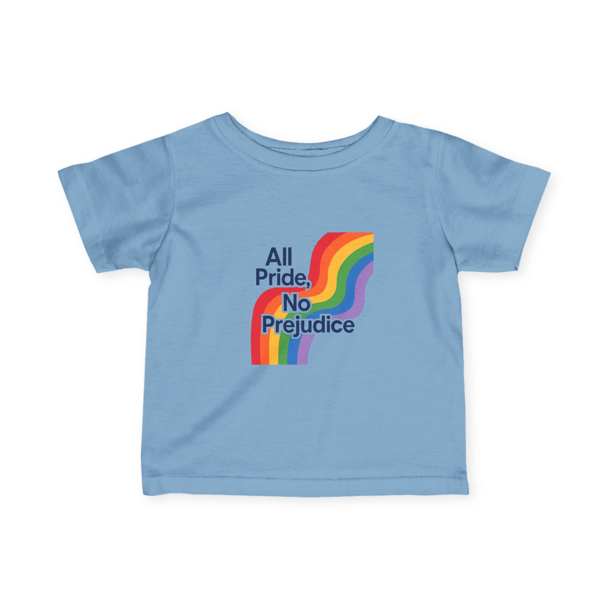 Rainbow Pride Infant Tee, Gay Rights Baby Shirt, Social Justice LGBTQ Onesie, No Prejudice Toddler Top, Pride Parade Kids Clothing