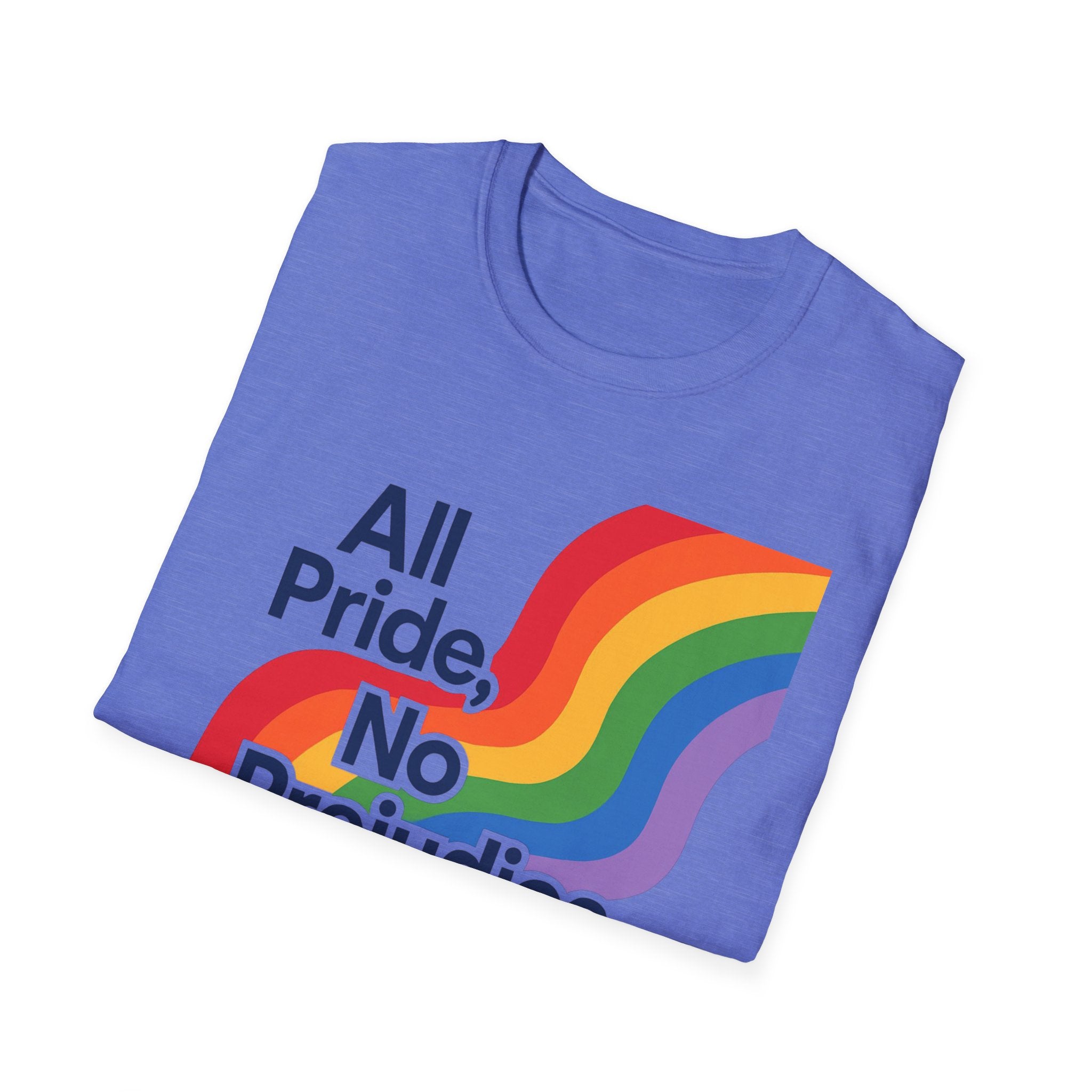 All pride no prejudice Pride Awareness Tee rainbow gift social justice T shirt