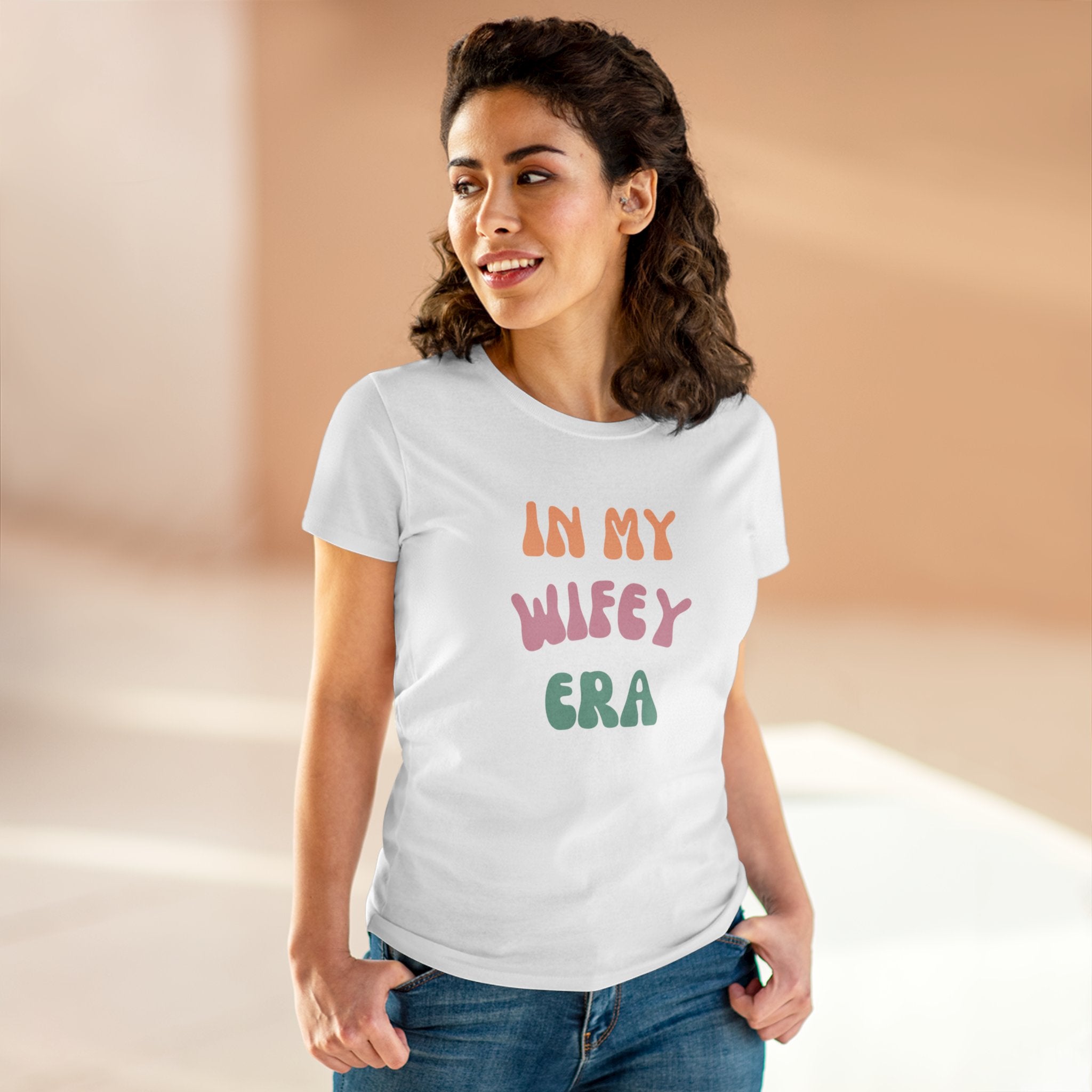 T-Shirt - Women's Midweight Cotton Tee with 'In My Wifey Era' Design