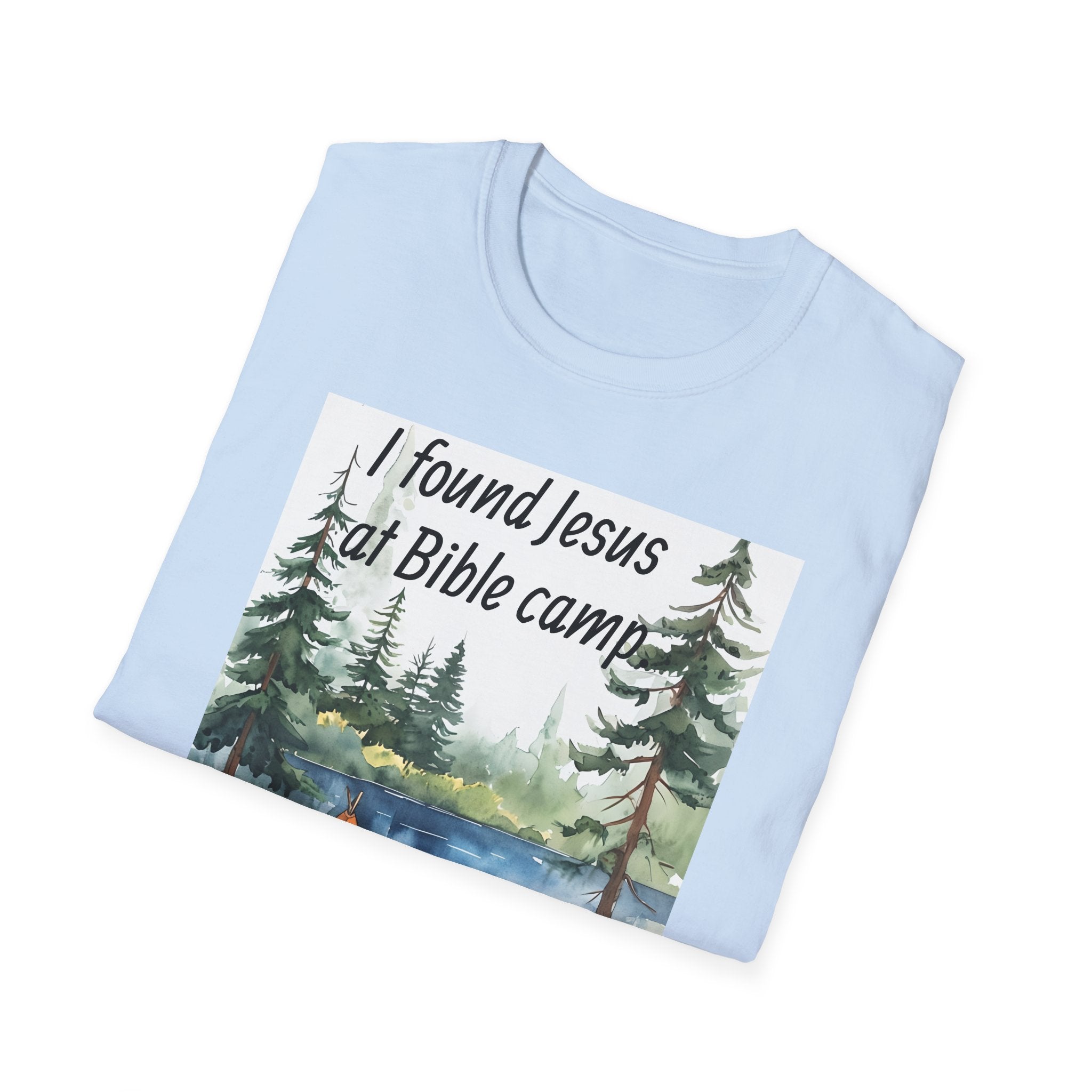 Funny Tee, Religious Camp Tshirt, Jesus Lover Shirt, Hilarious Church Gift, Christian Humor Apparel, Faith-Based Clothing camping bear