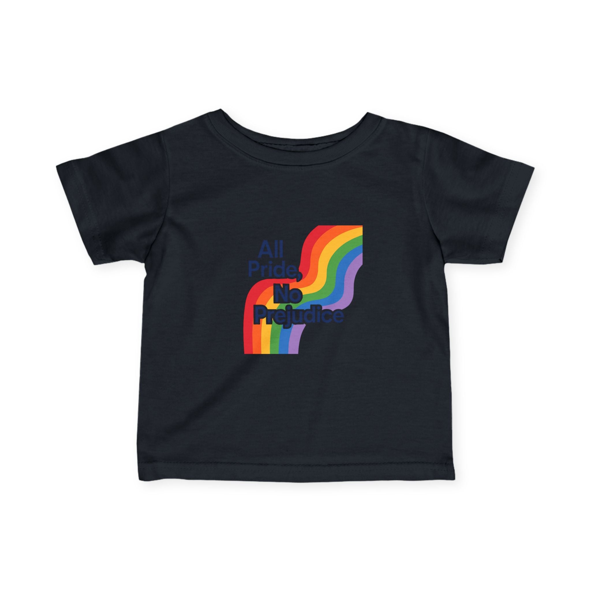 Rainbow Pride Infant Tee, Gay Rights Baby Shirt, Social Justice LGBTQ Onesie, No Prejudice Toddler Top, Pride Parade Kids Clothing