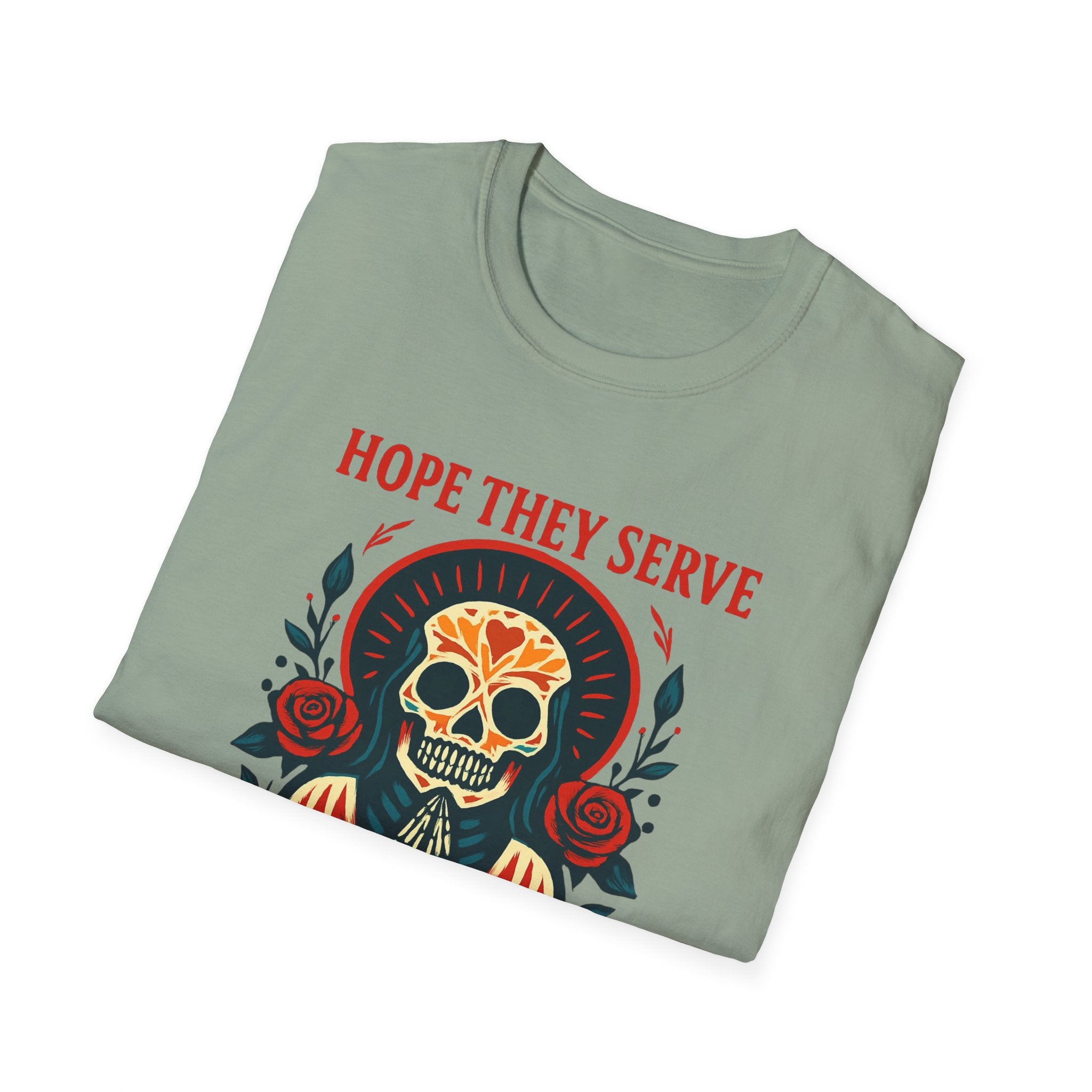 Skull T-Shirt, Funny Taco Lover Gift, Unisex Tee Hope they sell tacos in Hell.