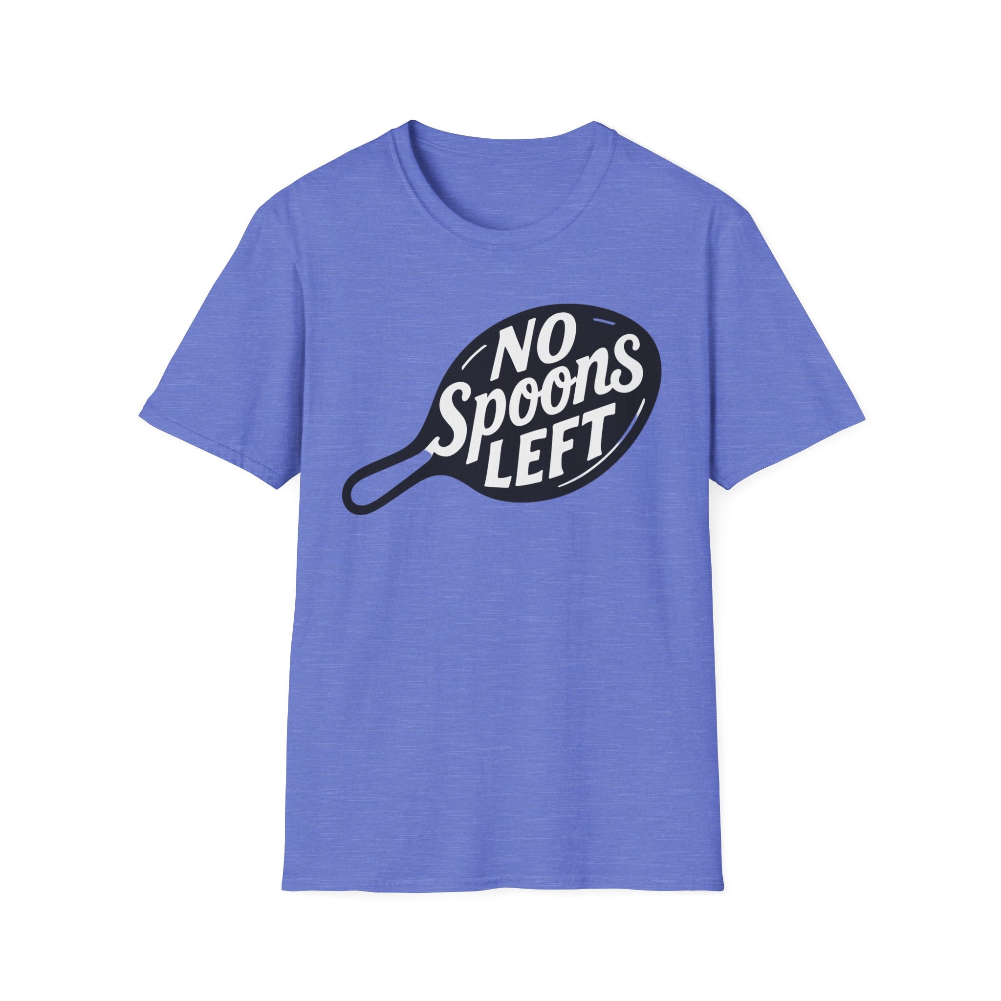 No spoons left chronic Illness Awareness Unisex Soft T-Shirt, Spoonie Shirt, Invisible Health Conditions Tee, Chronic Illness Support Top