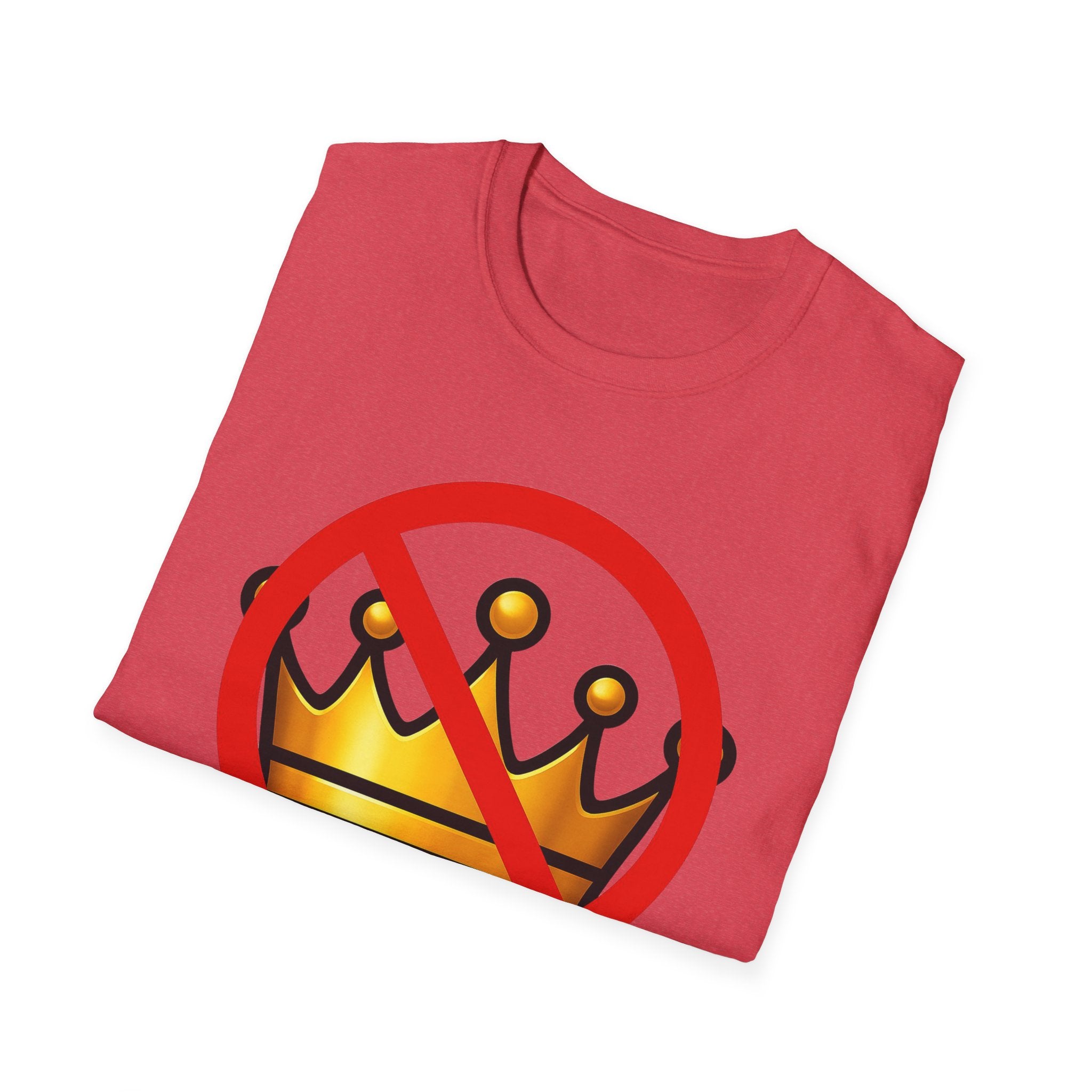 No Kings Anti Trump Protest Activist Unisex Softstyle T-Shirt, Resist Gift, June 14 Social Justice Tee, Activism Apparel, Political