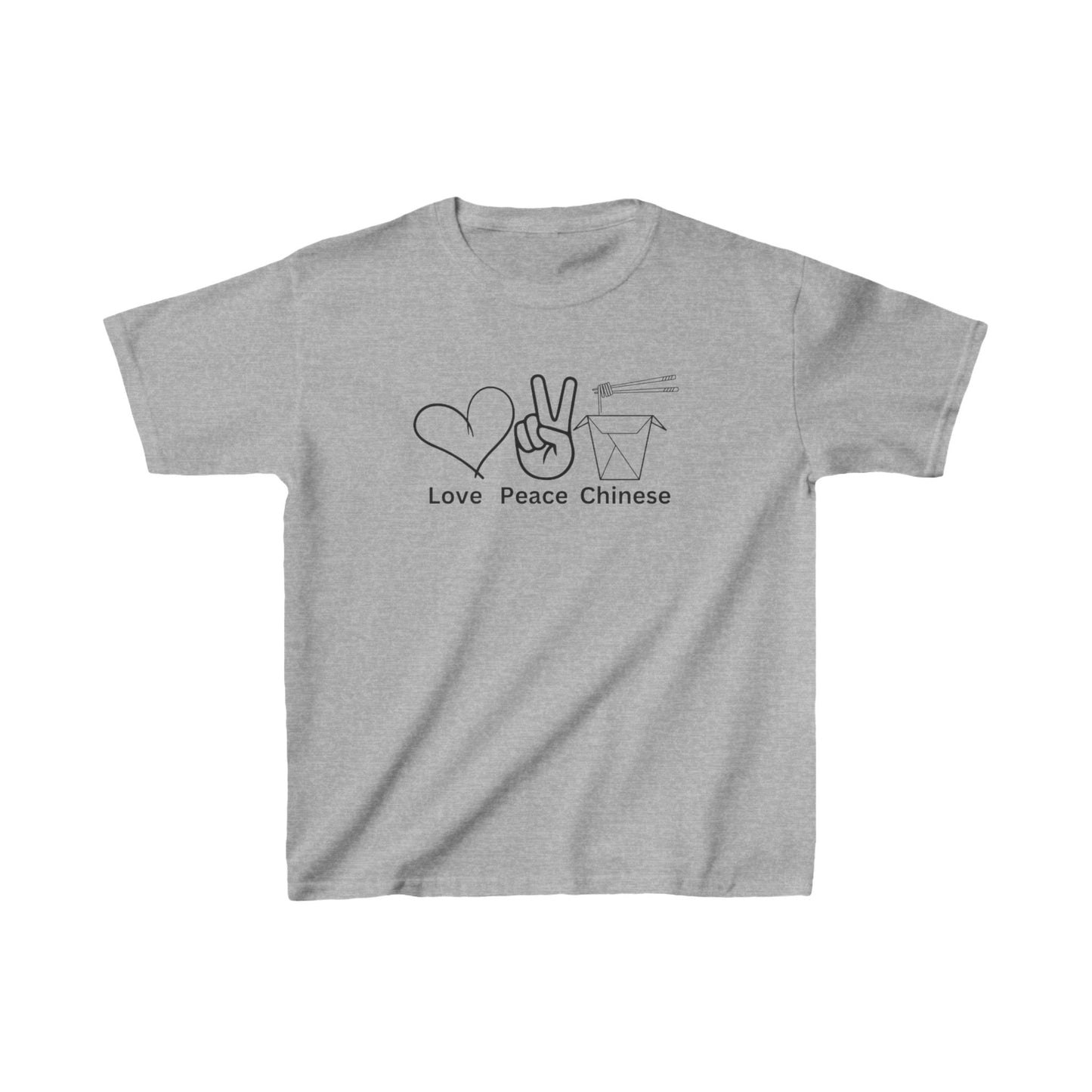 Kids T-Shirt - Love Peace Chinese Take Away