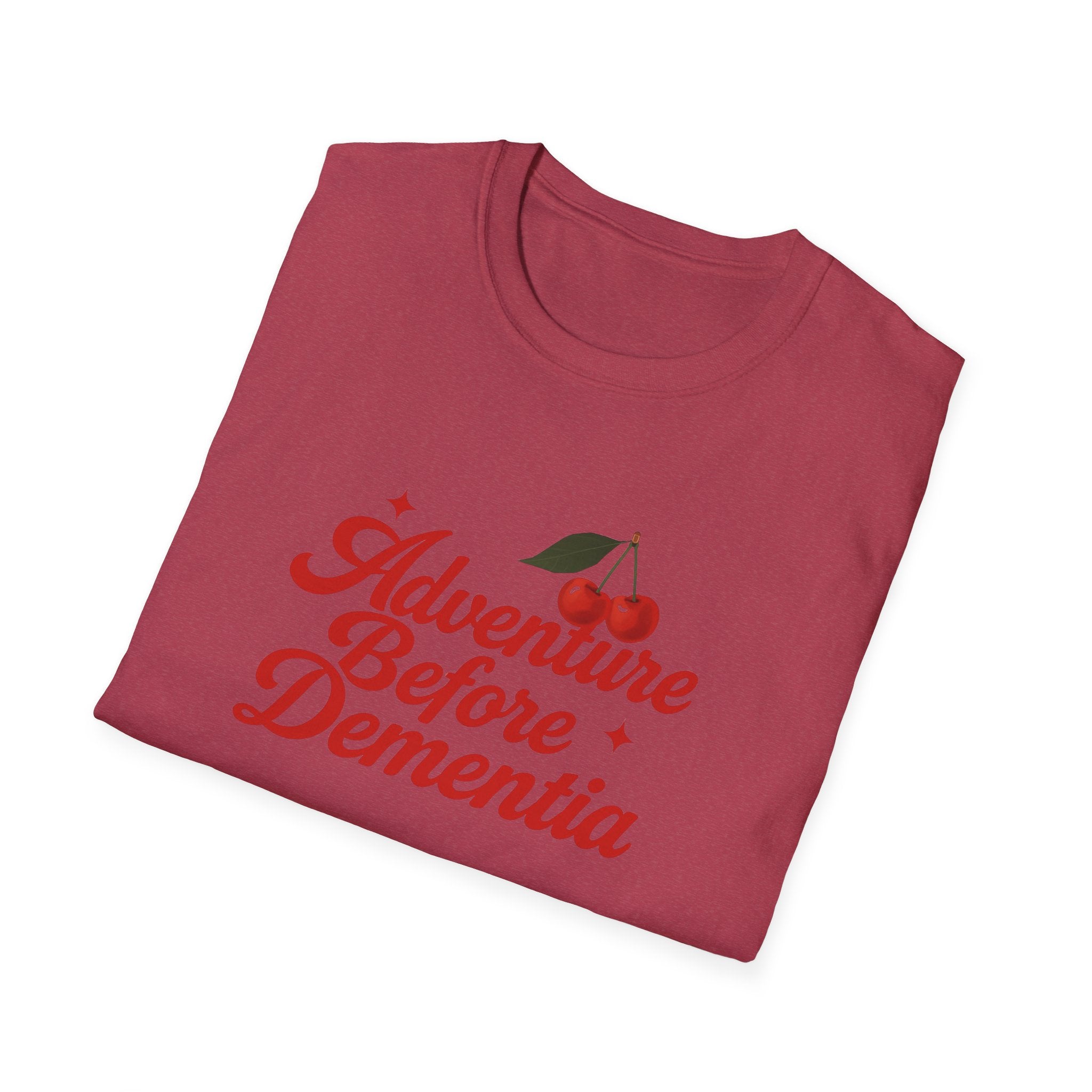 Adventure Before Dementia T-Shirt, Unisex Tee for Caregivers, Memory Awareness, Cozy Casual Wear, Gift Idea for Friends retirement gift
