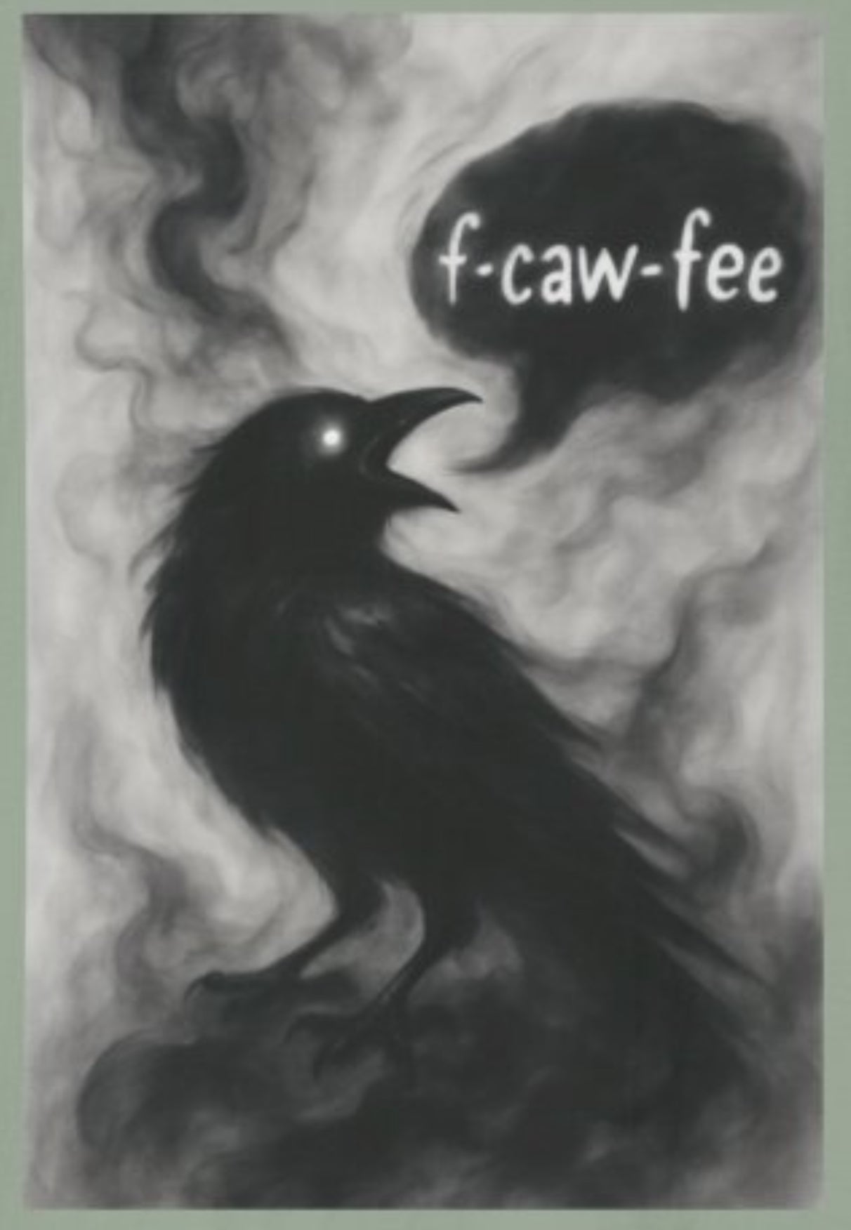 F caw fee! Funny Crow T-Shirt, Sarcasm Political Humor Radical Gift, Unisex Tee, Graphic Tee, Funny Coffee Shirt, Rebel Apparel