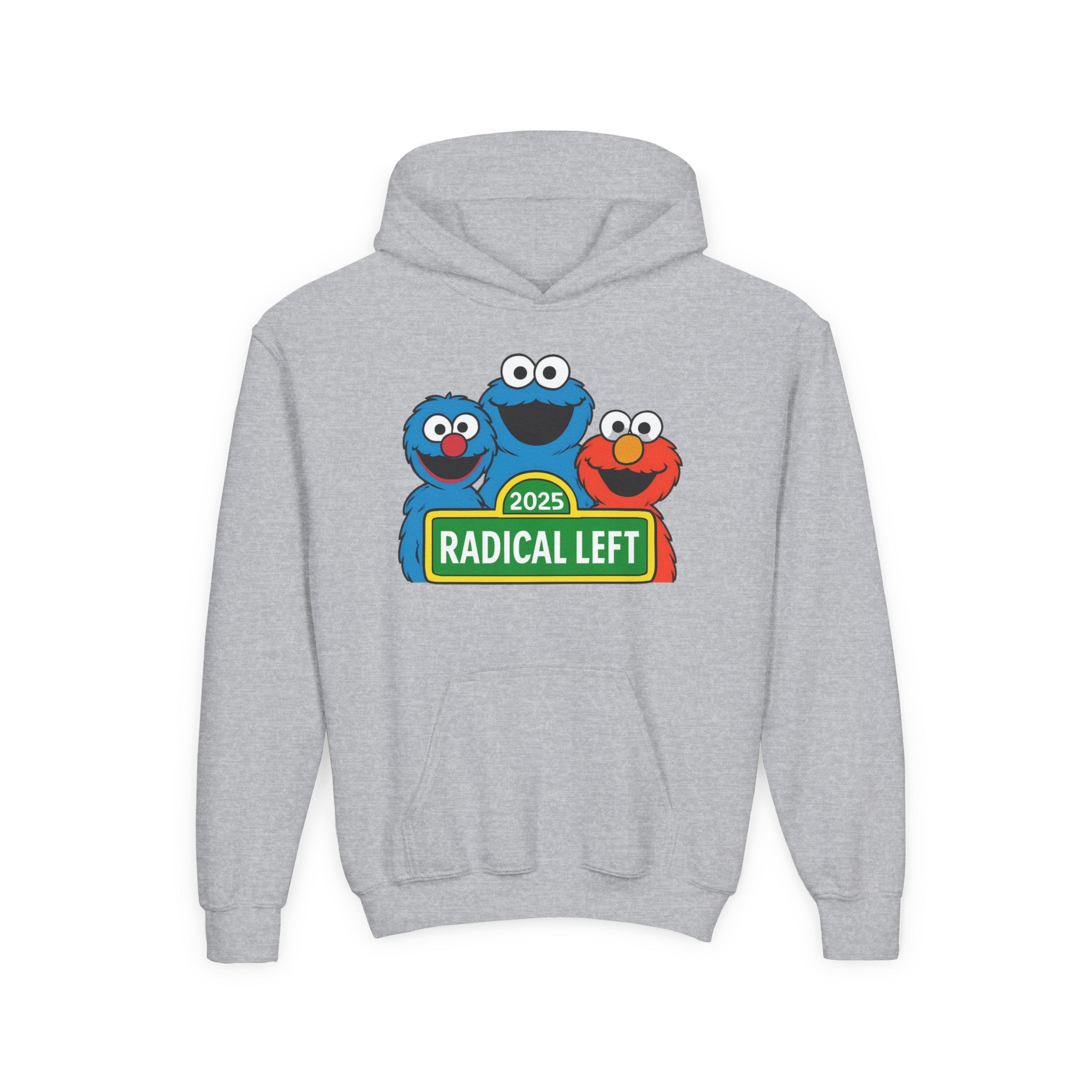 Radical Left Anti-Trump Youth Hoodie, Puppet Social Justice Activist Pullover, Protest Gift, Unisex Sweatshirt, Statement Apparel