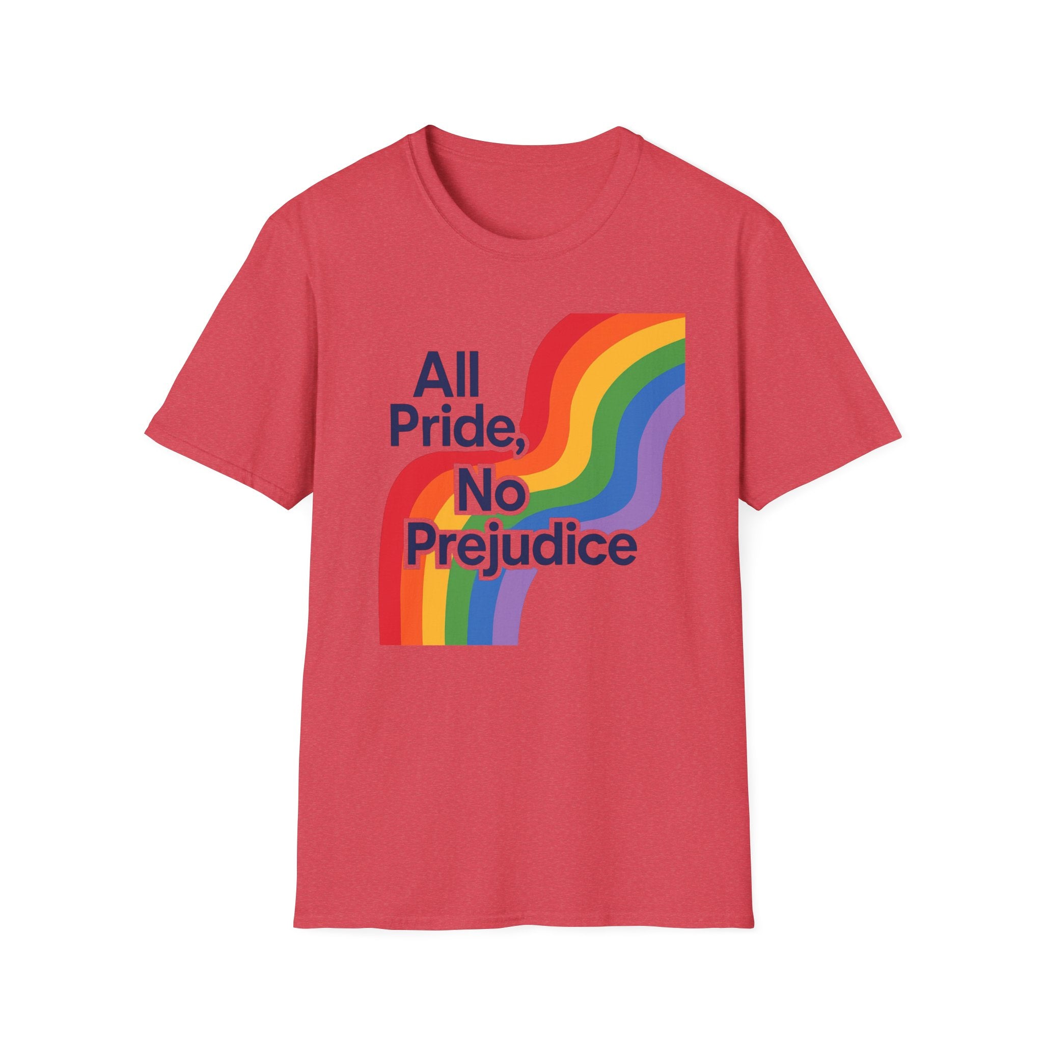 All pride no prejudice Pride Awareness Tee rainbow gift social justice T shirt