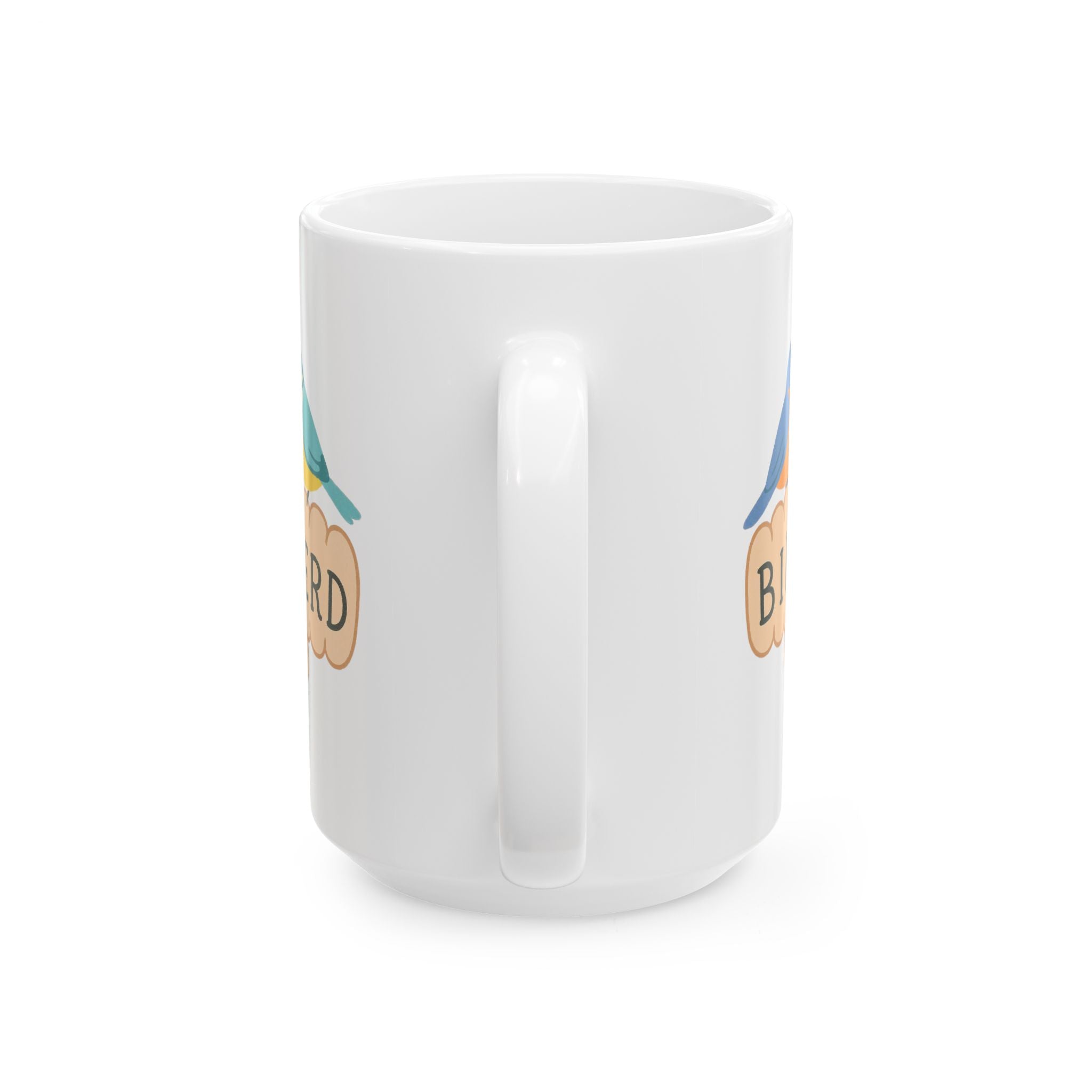 Bird Nerd Bird Lover's Ceramic Mug Perfect Gift for Nature Enthusiasts, Birdwatching, knuckle tattoo Unique Gift for Her or him