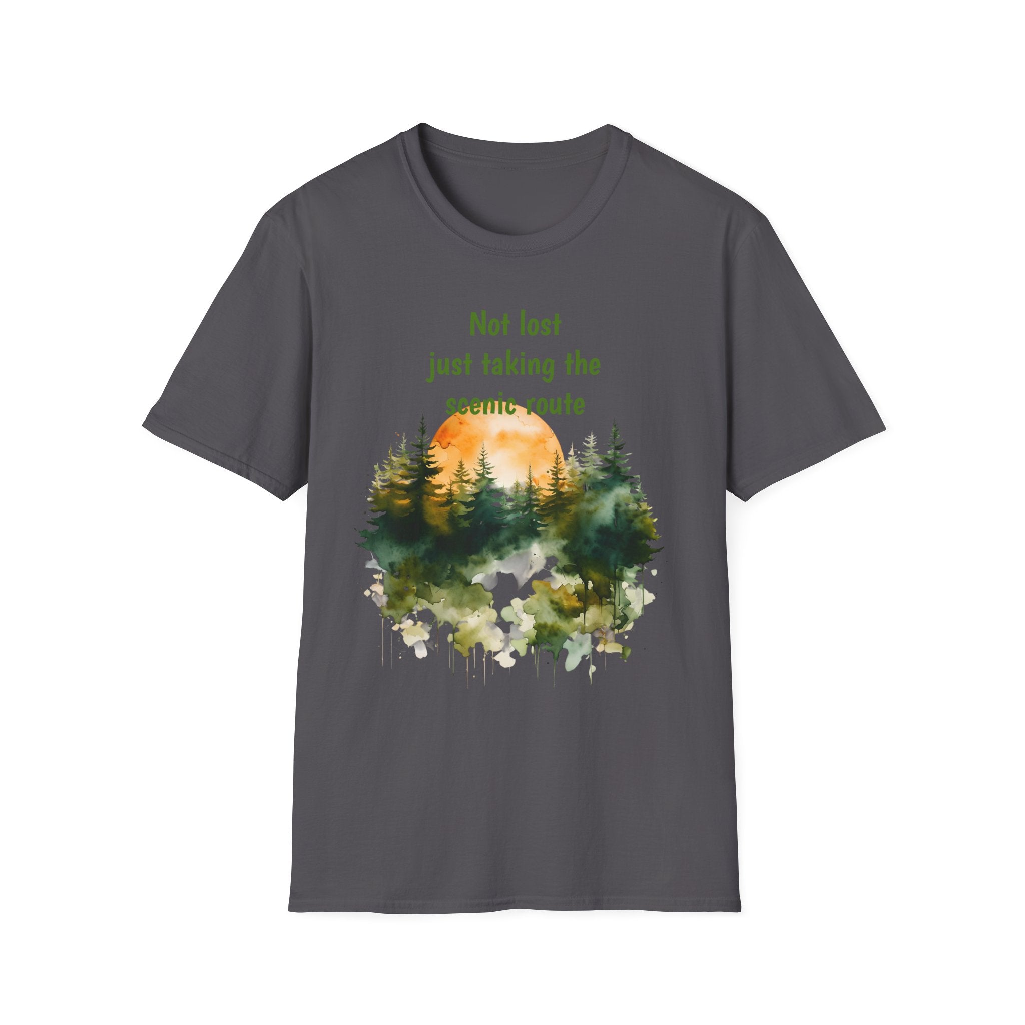 Not Lost just taking the scenic Rt Nature Lover Shirt, Unisex Scenic Route Tee, Adventure Apparel, Gift for Hikers, Outdoor Enthusiast Shirt