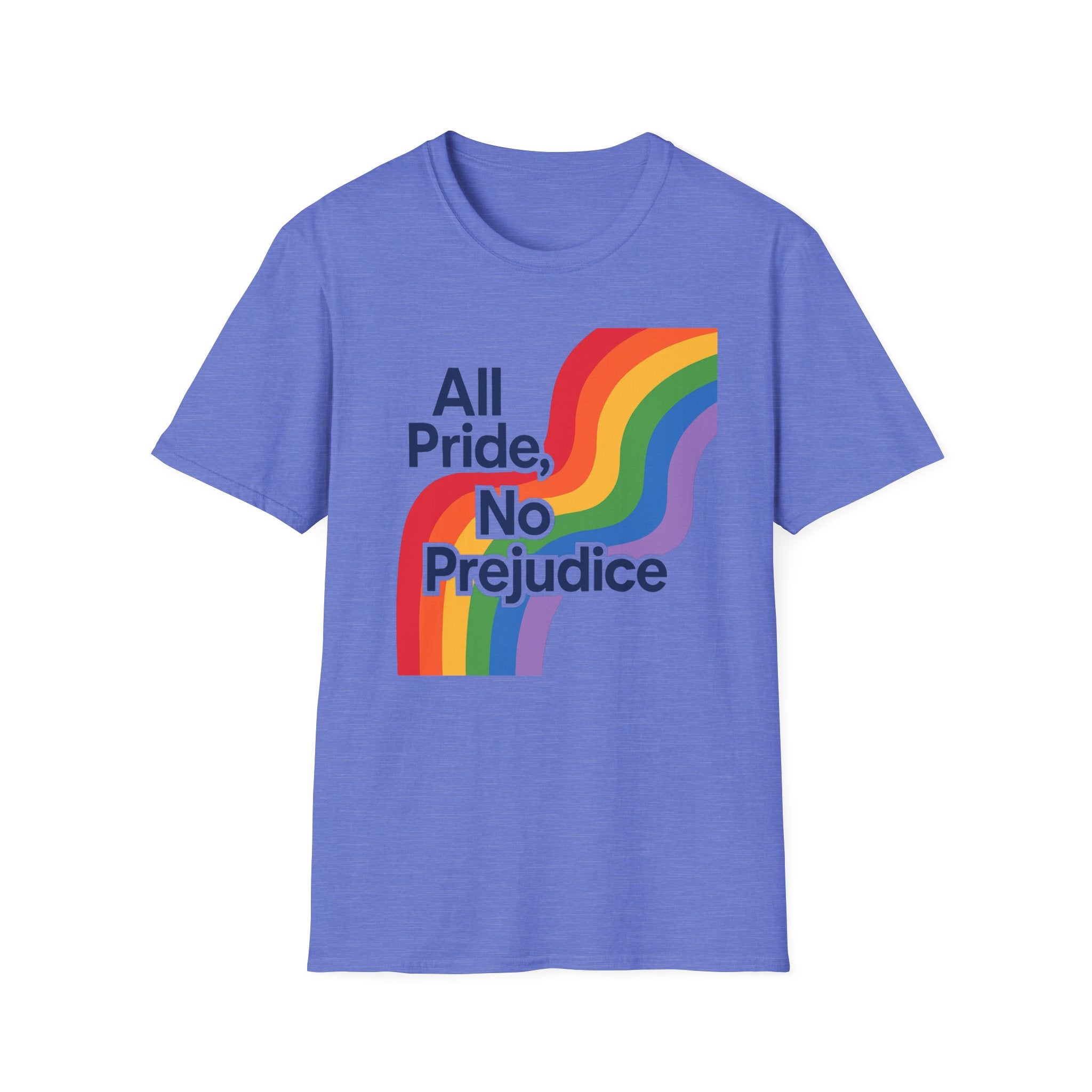 All pride no prejudice Pride Awareness Tee rainbow gift social justice T shirt