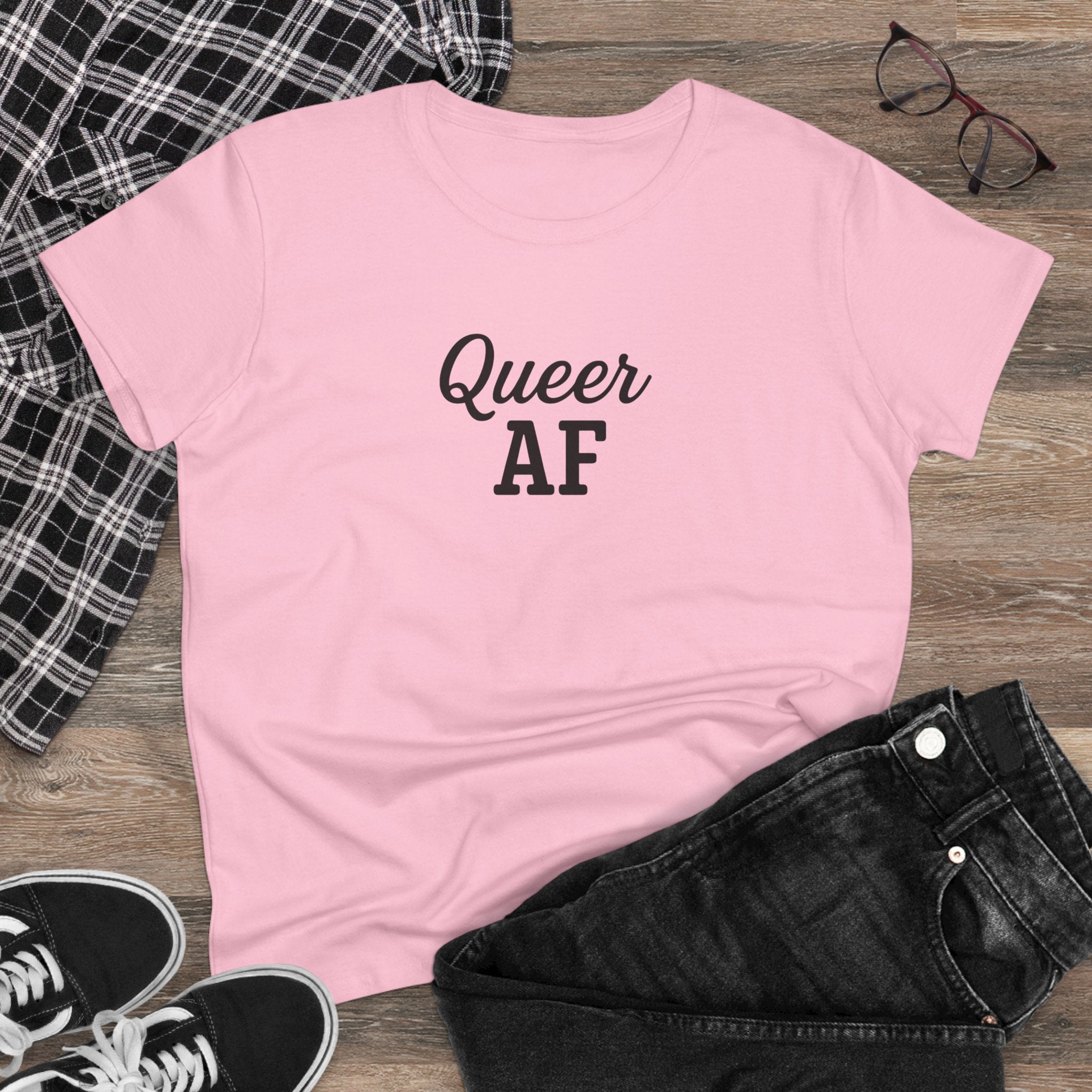 Queer AF LGBTQ Gay rights design, Gay Pride Shirt, Lesbian T-shirt, Equality Top, LGBTQ+ Graphic Tee activists equal rights