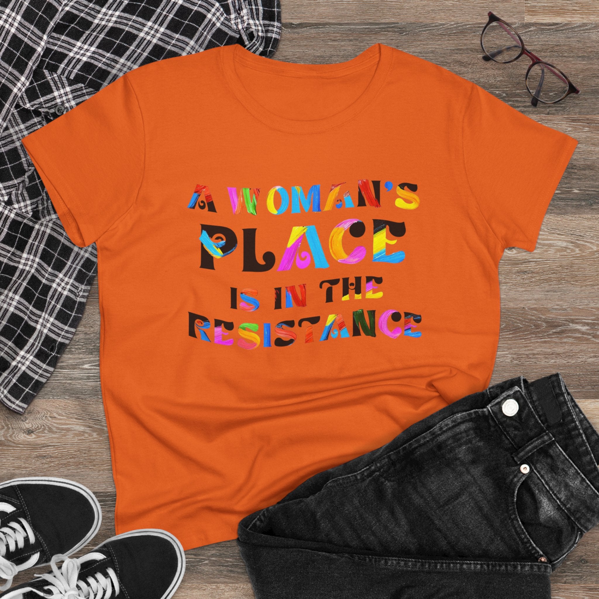 A womans place Feminist Tee, Women's Rights Shirt, Protest Activist Top, Social Justice Clothing, Feminism Tshirt No Kings