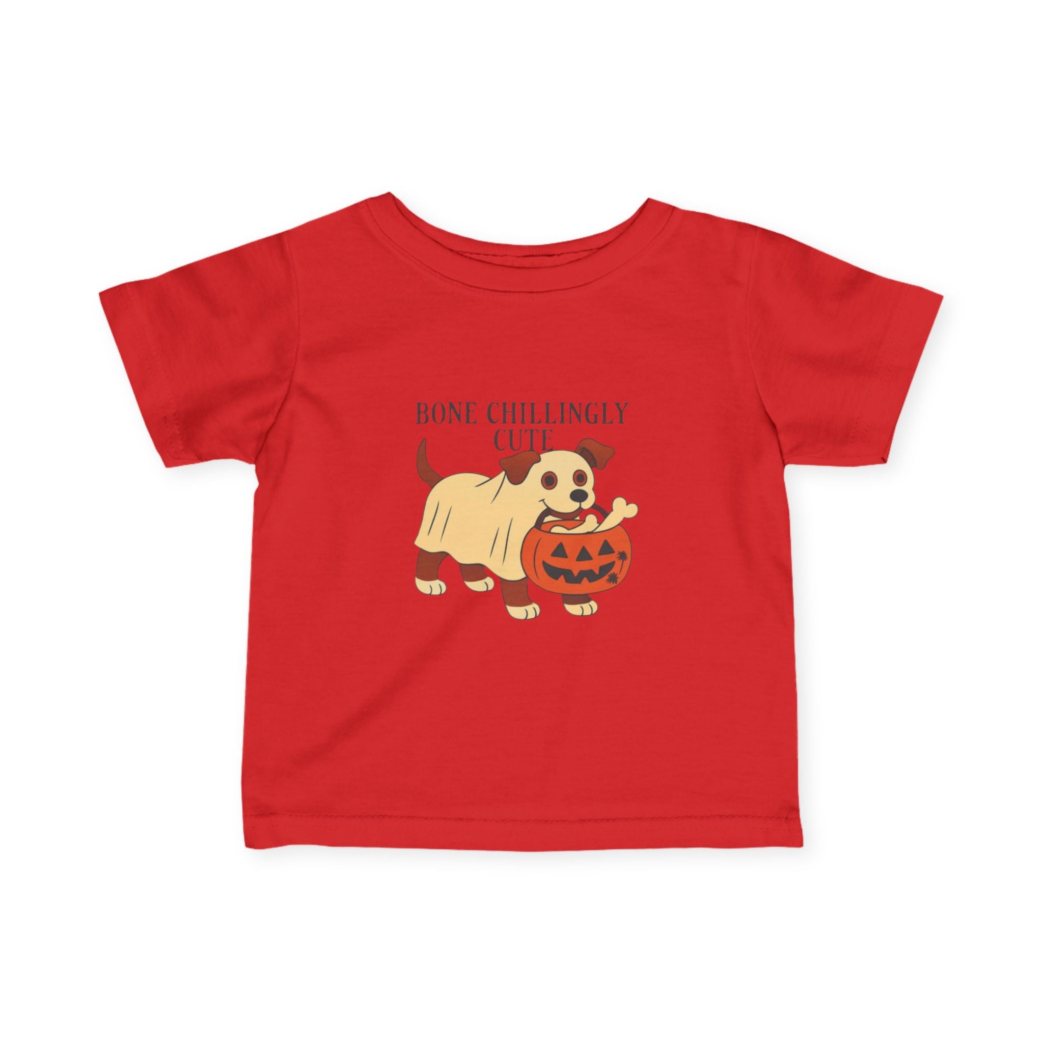 Halloween Dog Graphic Infant Tee, Cute Pumpkin Shirt, Baby Halloween Outfit, Funny Dog Tee, Toddler Fall Apparel