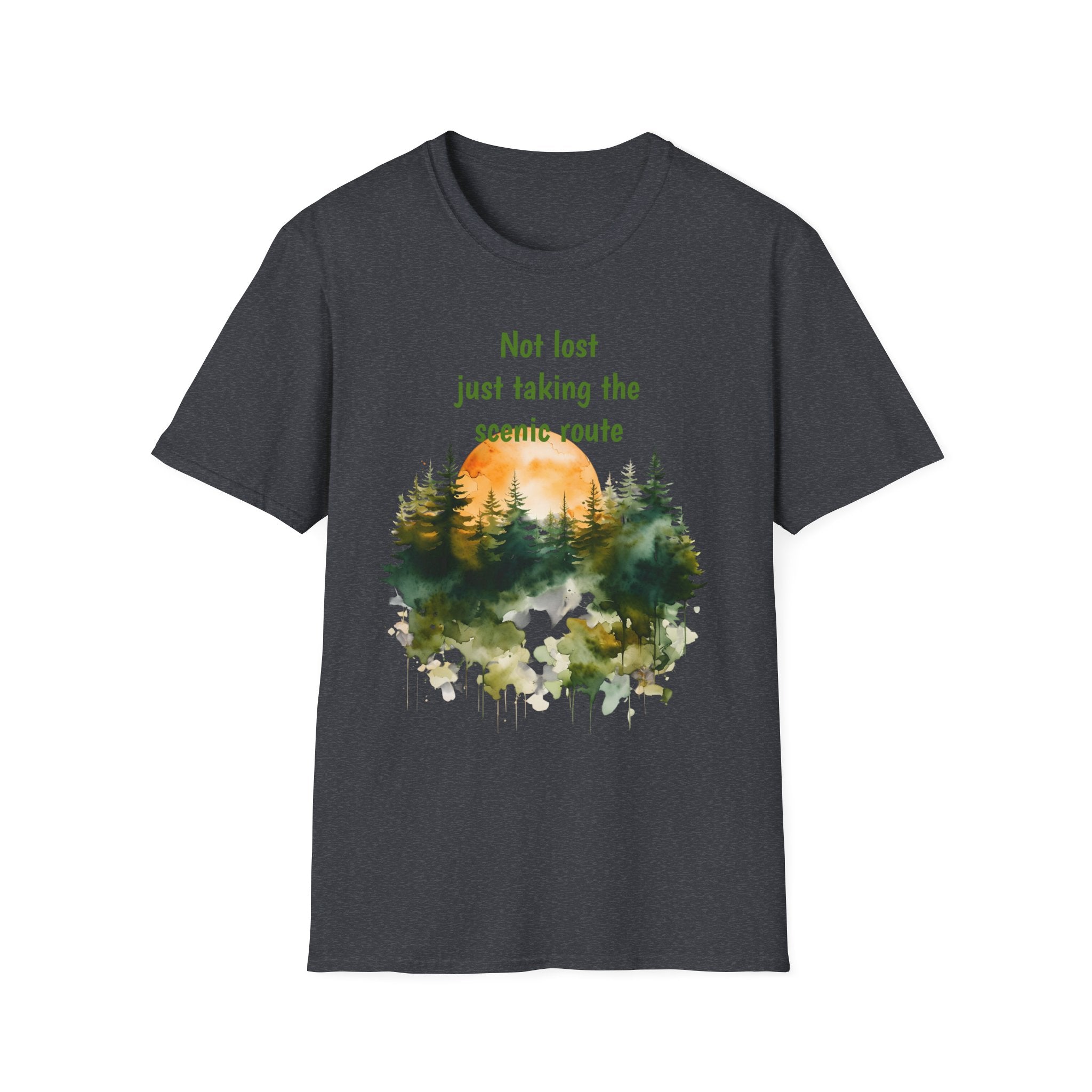 Not Lost just taking the scenic Rt Nature Lover Shirt, Unisex Scenic Route Tee, Adventure Apparel, Gift for Hikers, Outdoor Enthusiast Shirt