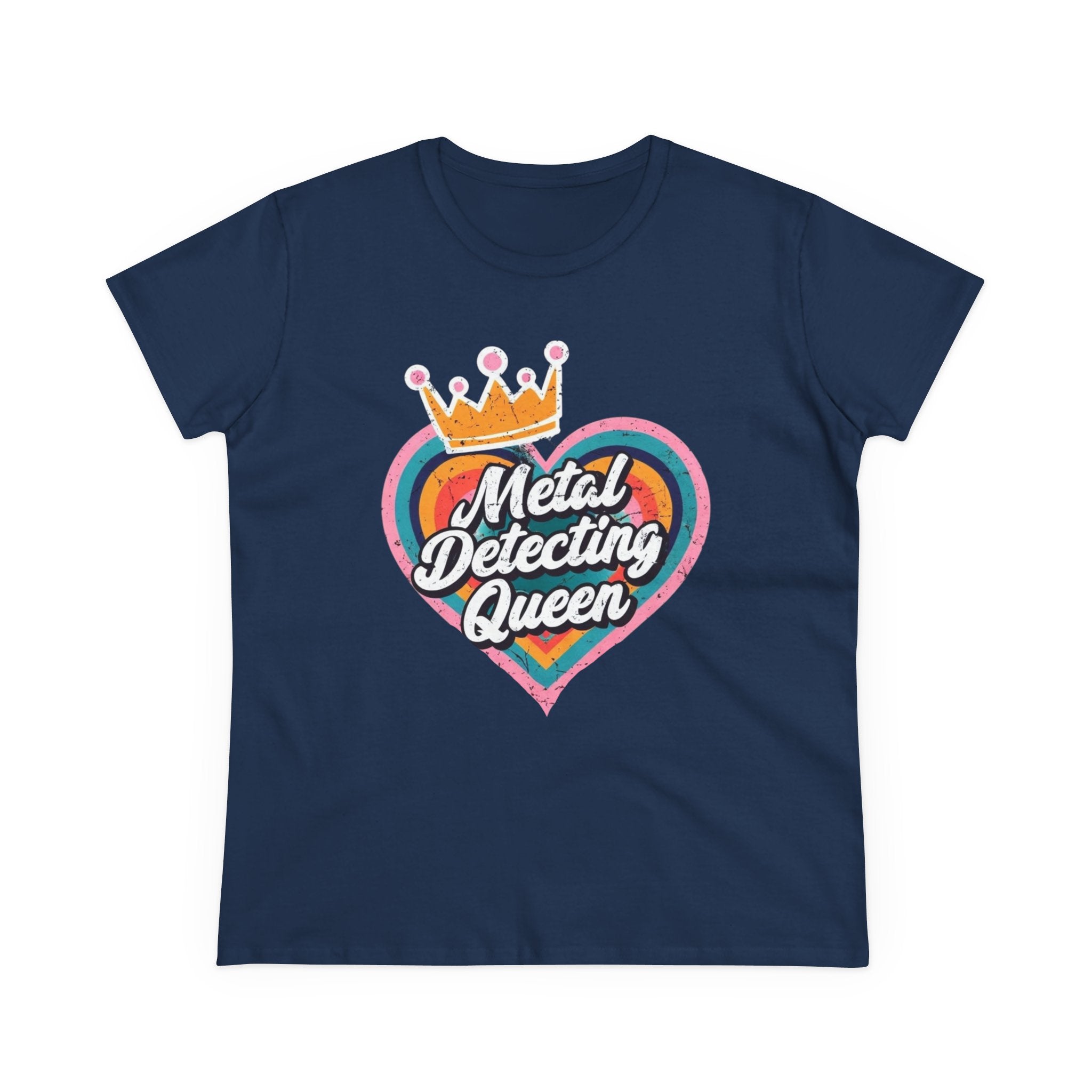 Metal Detecting Queen T-Shirt, Fun Tee for Hobbyists, Gift for Treasure Hunters, Everyday Casual Wear, Perfect for Outdoors