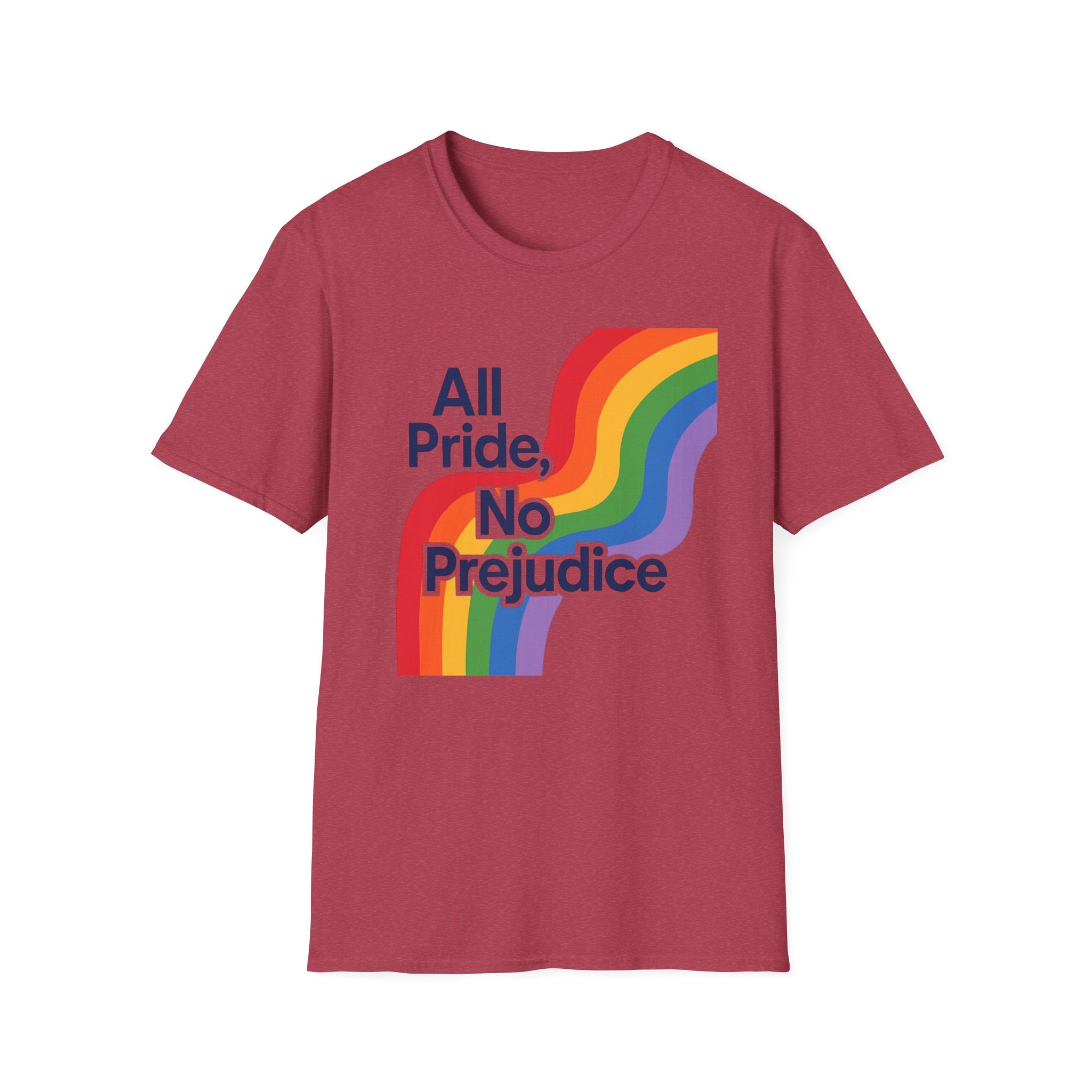 All pride no prejudice Pride Awareness Tee rainbow gift social justice T shirt