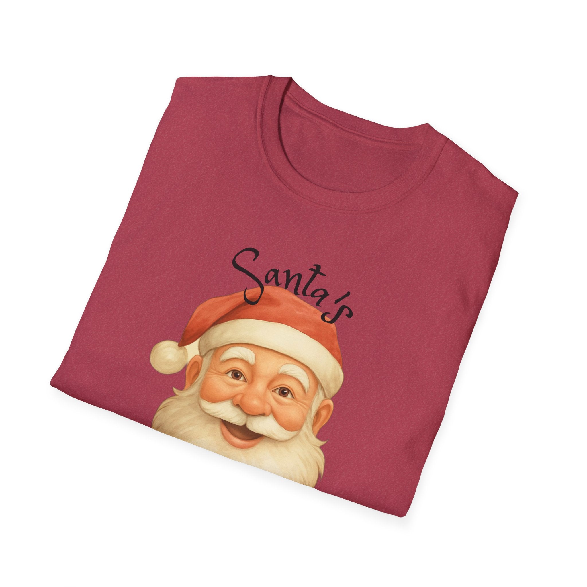 Santa Nurse Christmas T-Shirt, Santa's Favorite Nurse Top, Holiday Gifts for Nurses, Unisex Tee, RN Shirt, Healthcare Worker Apparel