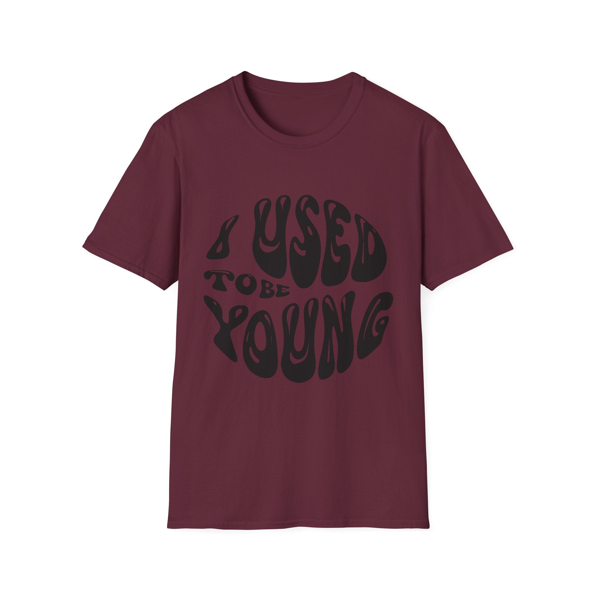 I used to be young Vintage Vibes Unisex Softstyle T-Shirt, Nostalgic Shirt, Retro Tee, Classic Graphic Tee, Throwback T-Shirt