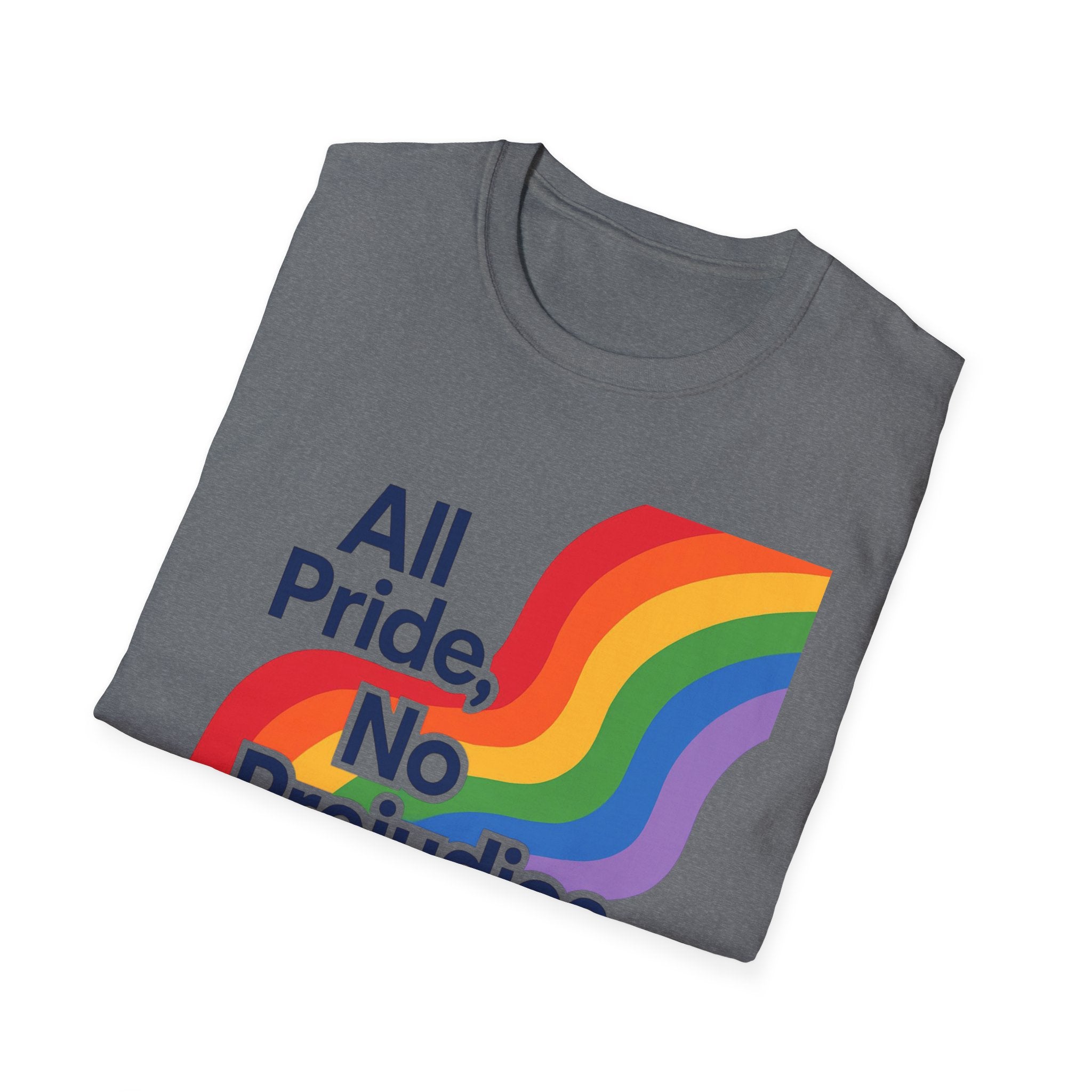 All pride no prejudice Pride Awareness Tee rainbow gift social justice T shirt