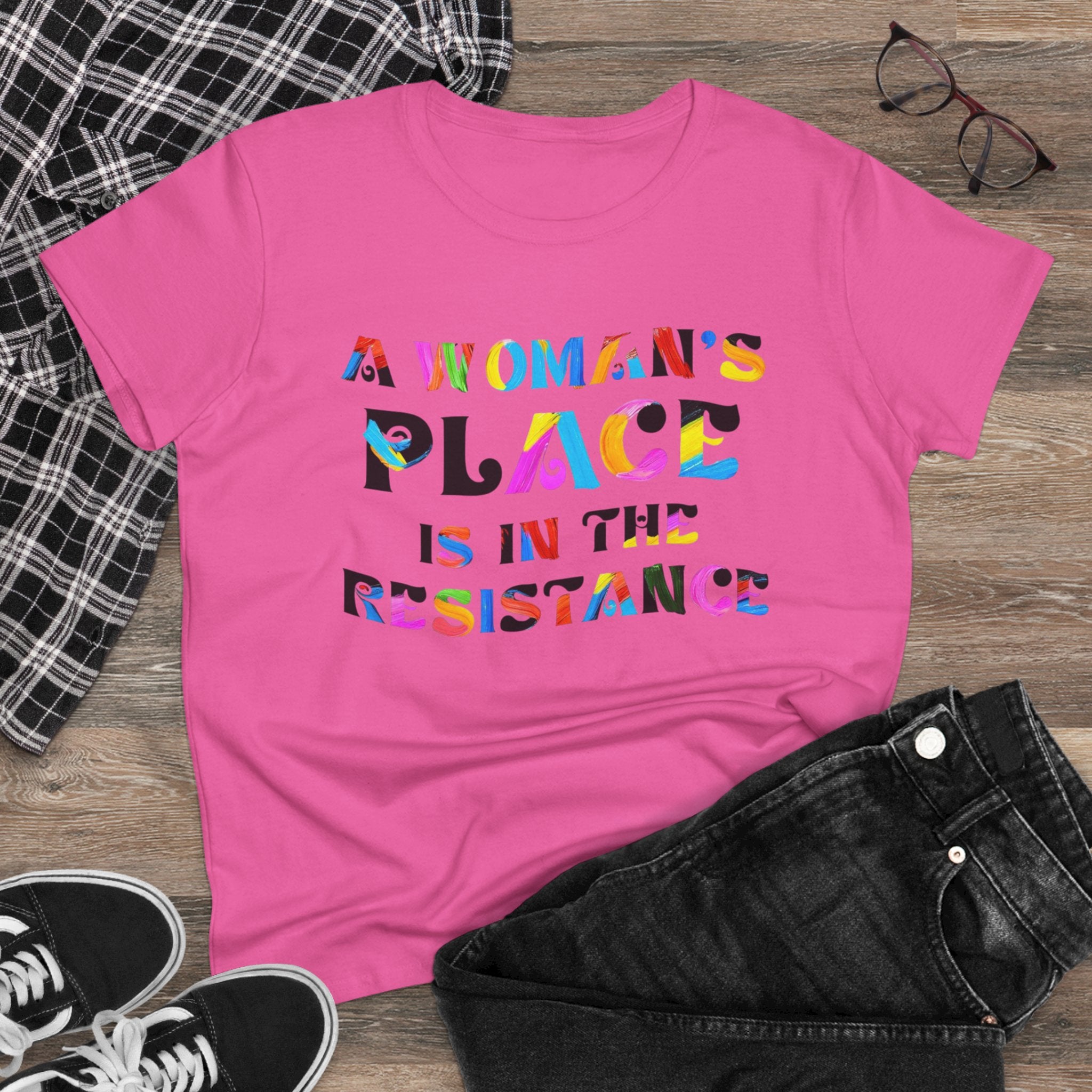 A womans place Feminist Tee, Women's Rights Shirt, Protest Activist Top, Social Justice Clothing, Feminism Tshirt No Kings