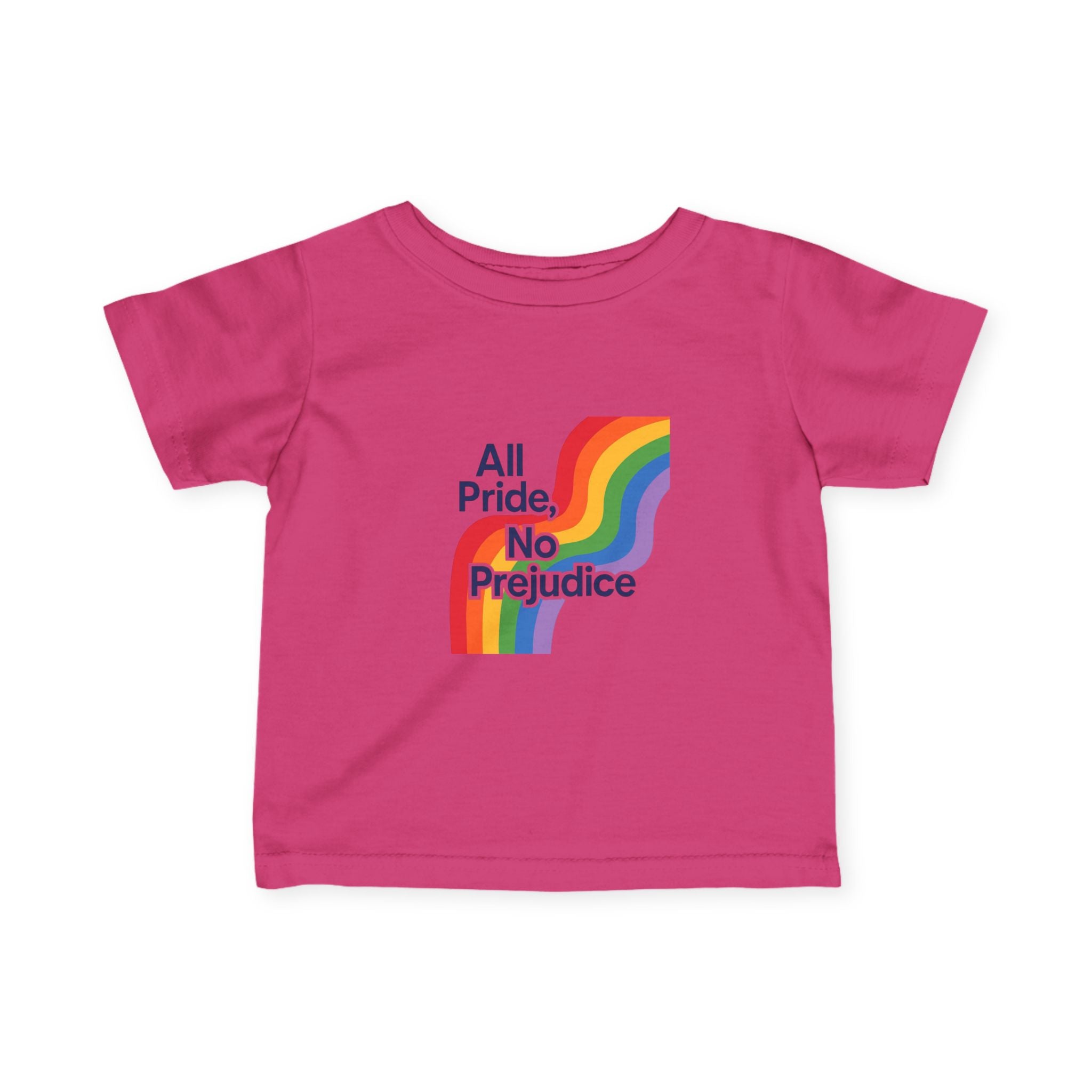 Rainbow Pride Infant Tee, Gay Rights Baby Shirt, Social Justice LGBTQ Onesie, No Prejudice Toddler Top, Pride Parade Kids Clothing