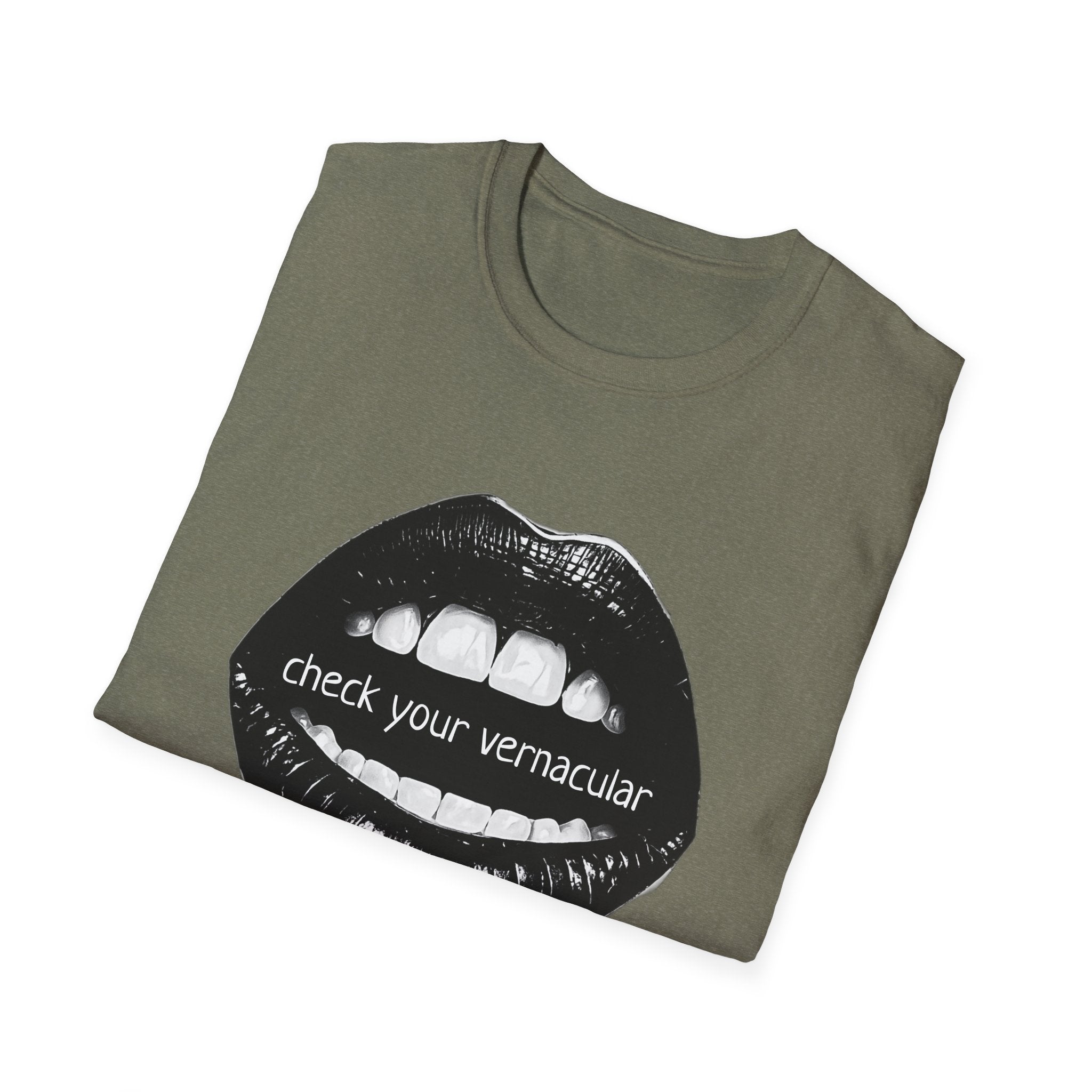 90s Music Lovers Gift Unisex Softstyle T-Shirt, TLC Lyrics Tee, Check Your Vernacular Shirt, Retro Music Fan Clothing, Vintage R&B Top