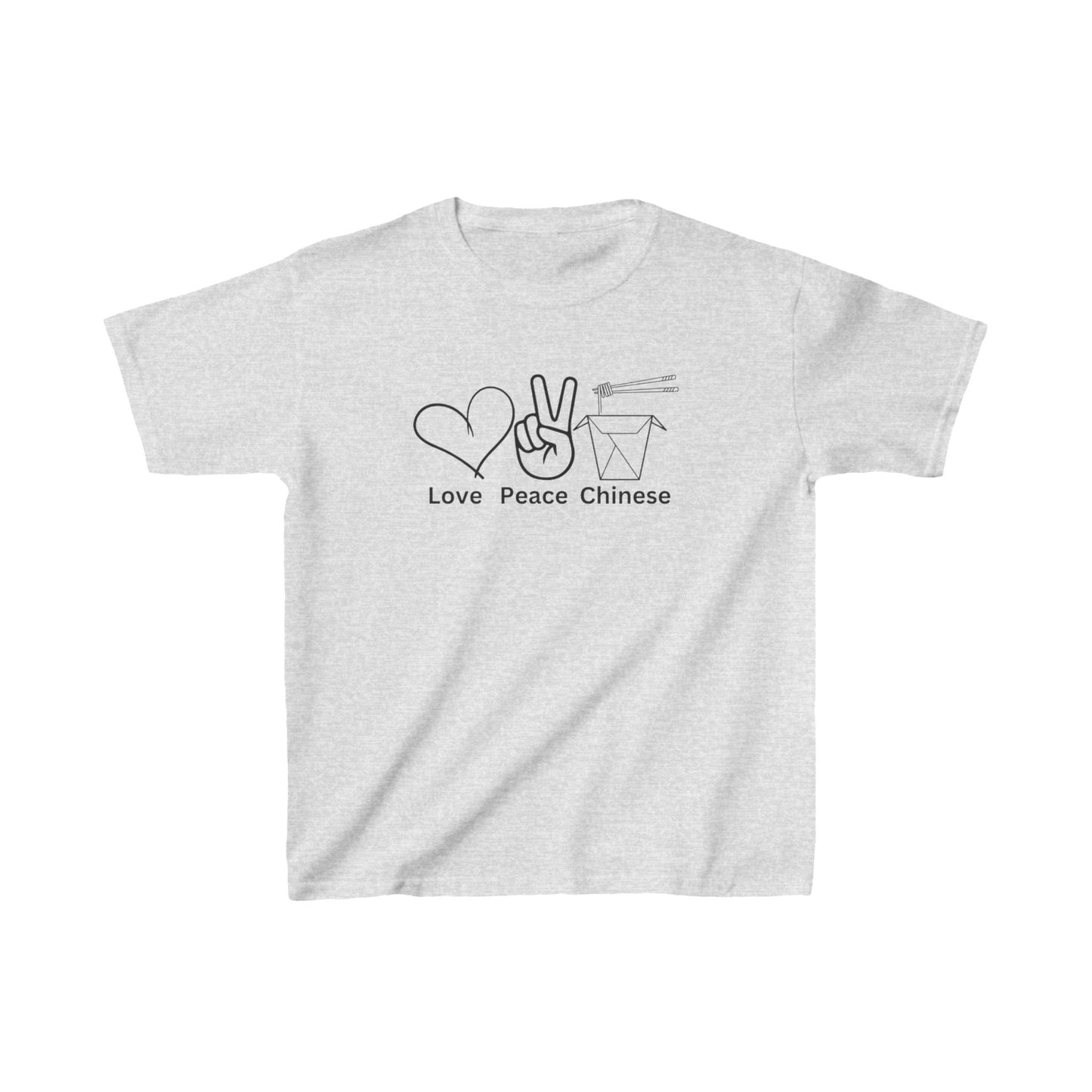 Kids T-Shirt - Love Peace Chinese Take Away