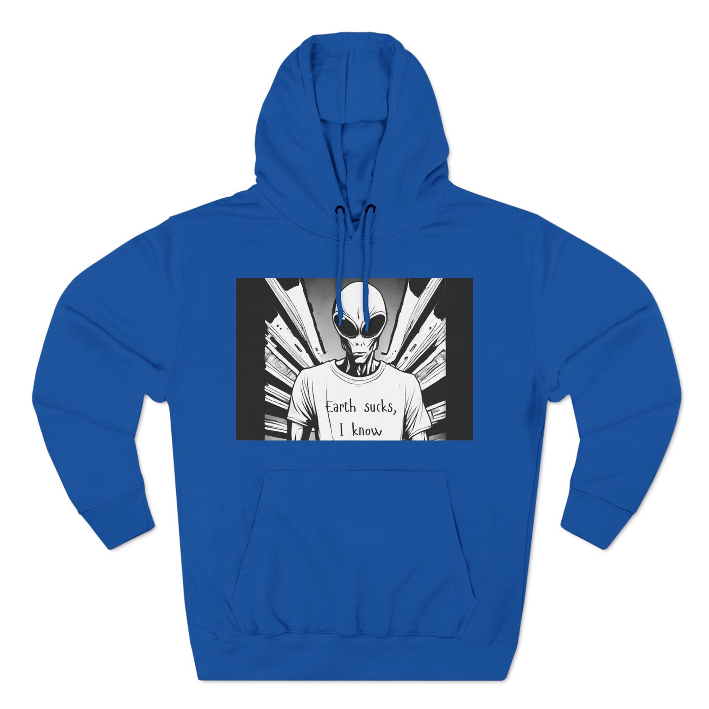 Fleece Hoodie - Earth Sucks I Know - Funny Graphic Design