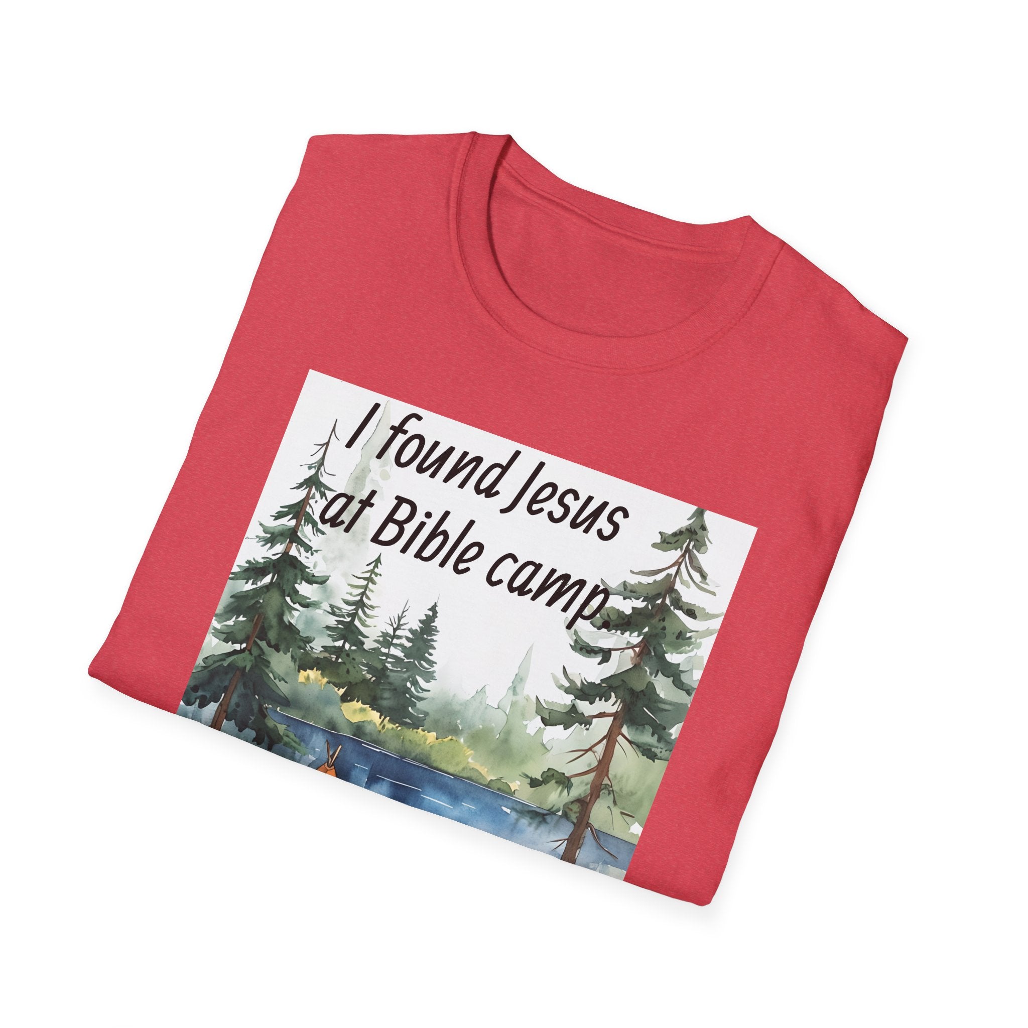 Funny Tee, Religious Camp Tshirt, Jesus Lover Shirt, Hilarious Church Gift, Christian Humor Apparel, Faith-Based Clothing camping bear