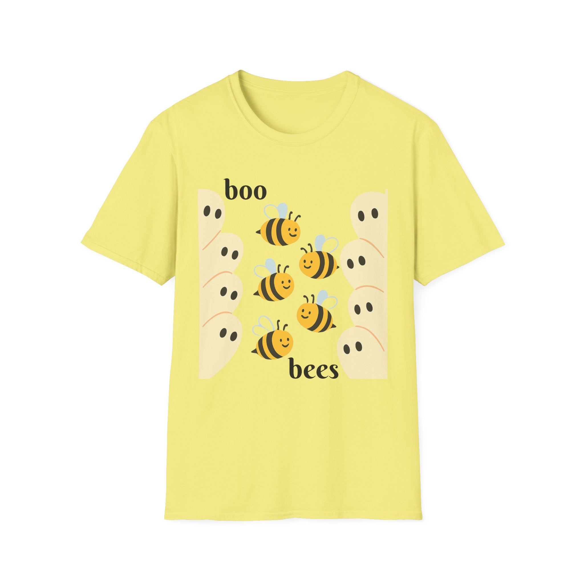 Boo Bees Ghost Halloween Costume Unisex Softstyle T-Shirt - Bee Lovers Gift, Spooky Shirt, Halloween Party, Funny Costume Tee, Cute Ghost
