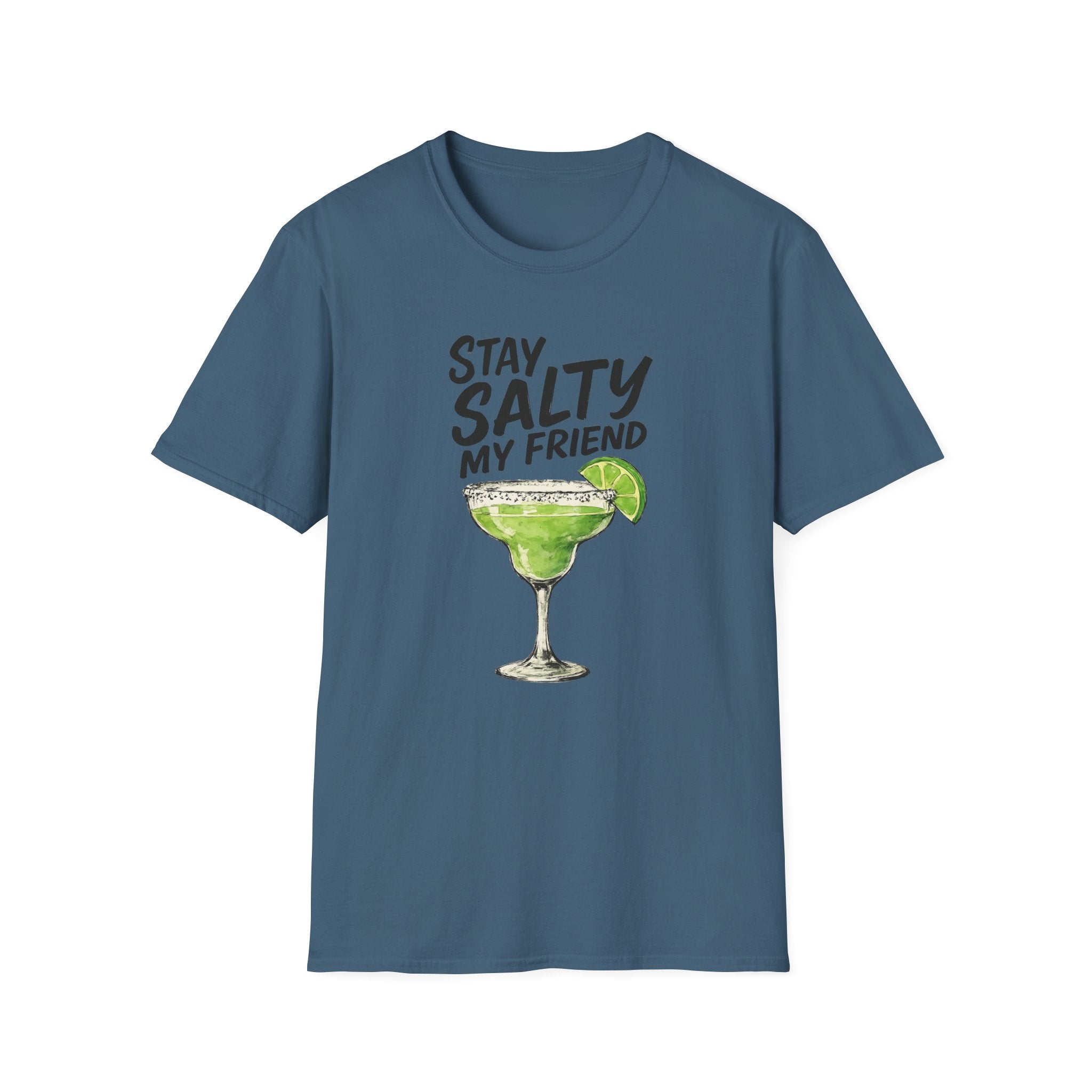 Stay Salty my friend Margarita Cocktail T-shirt, Tequila Drink Party Tee, Unisex Softstyle Top, Funny Graphic Shirt