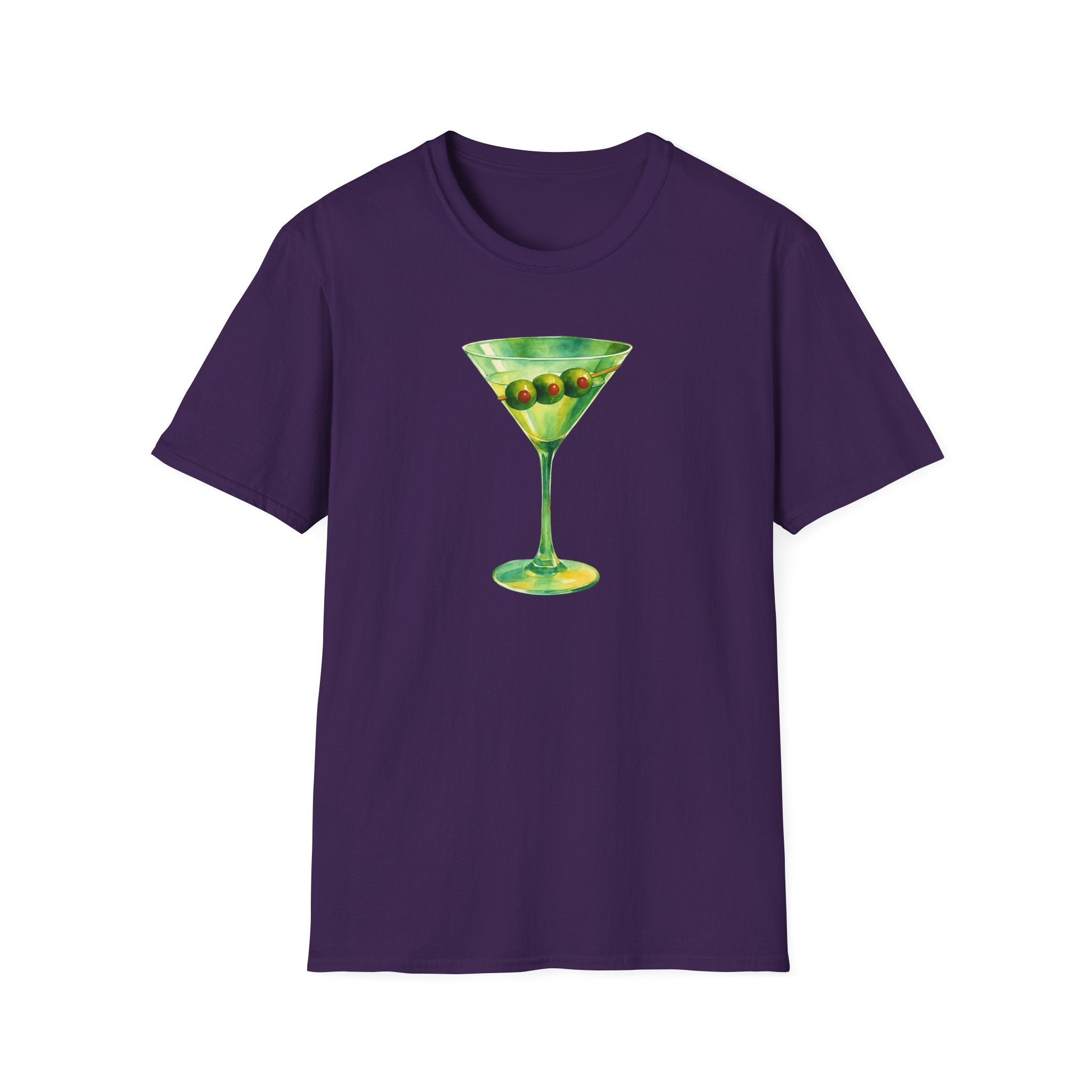 Martini Graphic T-Shirt | Unisex Softstyle Tee | Perfect for Cocktail Lovers, Parties, and Unique Gift Idea, Birthday, Summer Fun gift