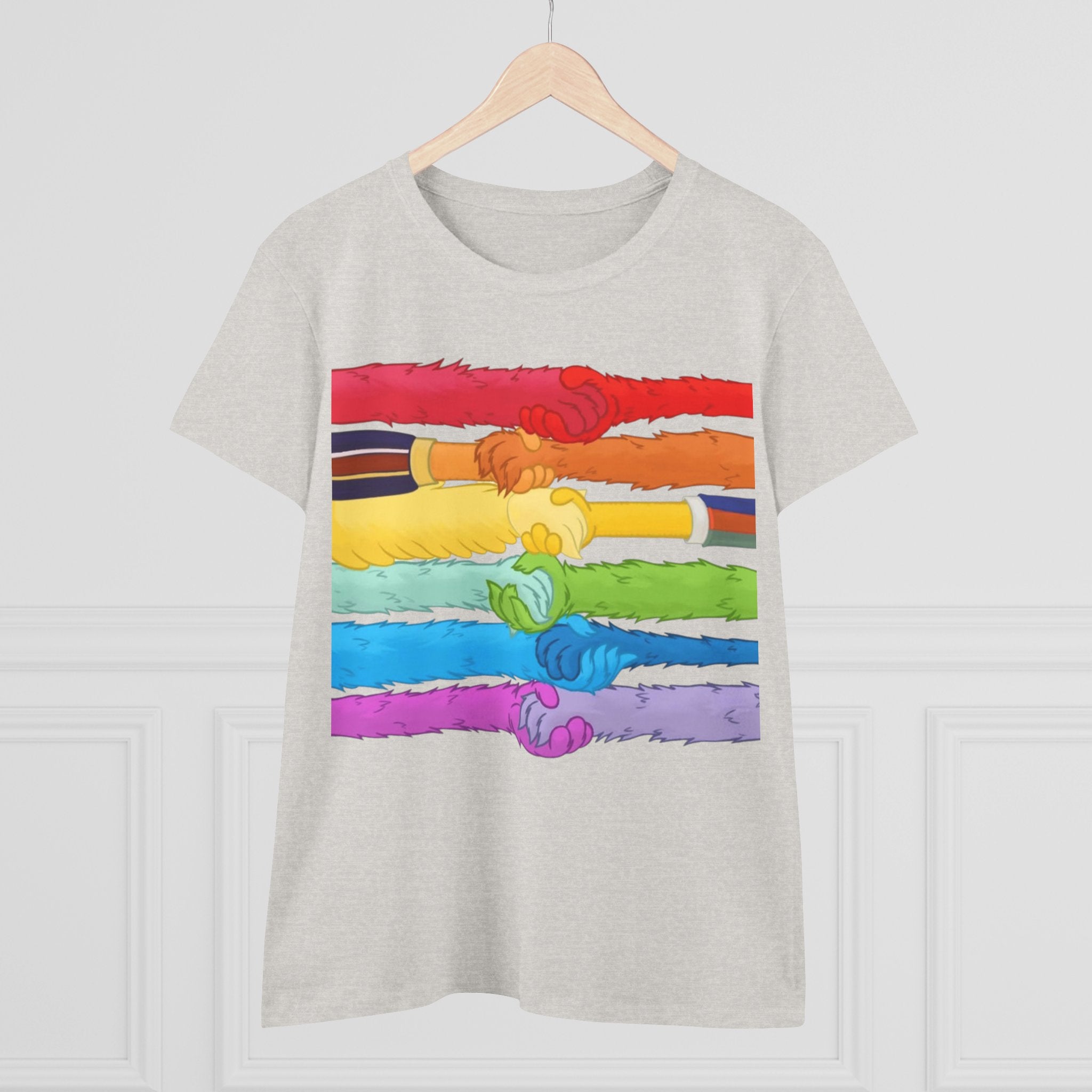 Kindness and diversity count! Pride Unity Tee, LGBTQ+ Cotton T-Shirt for Celebrations, Rainbow Design, Equality Shirt,  anti Trump Wear