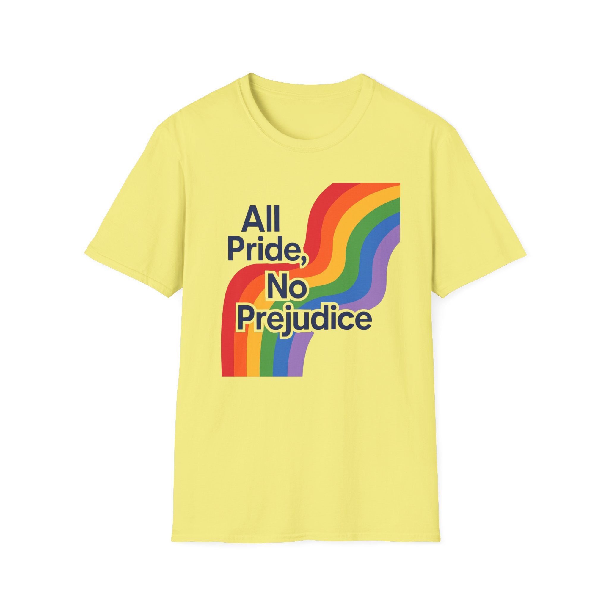 All pride no prejudice Pride Awareness Tee rainbow gift social justice T shirt