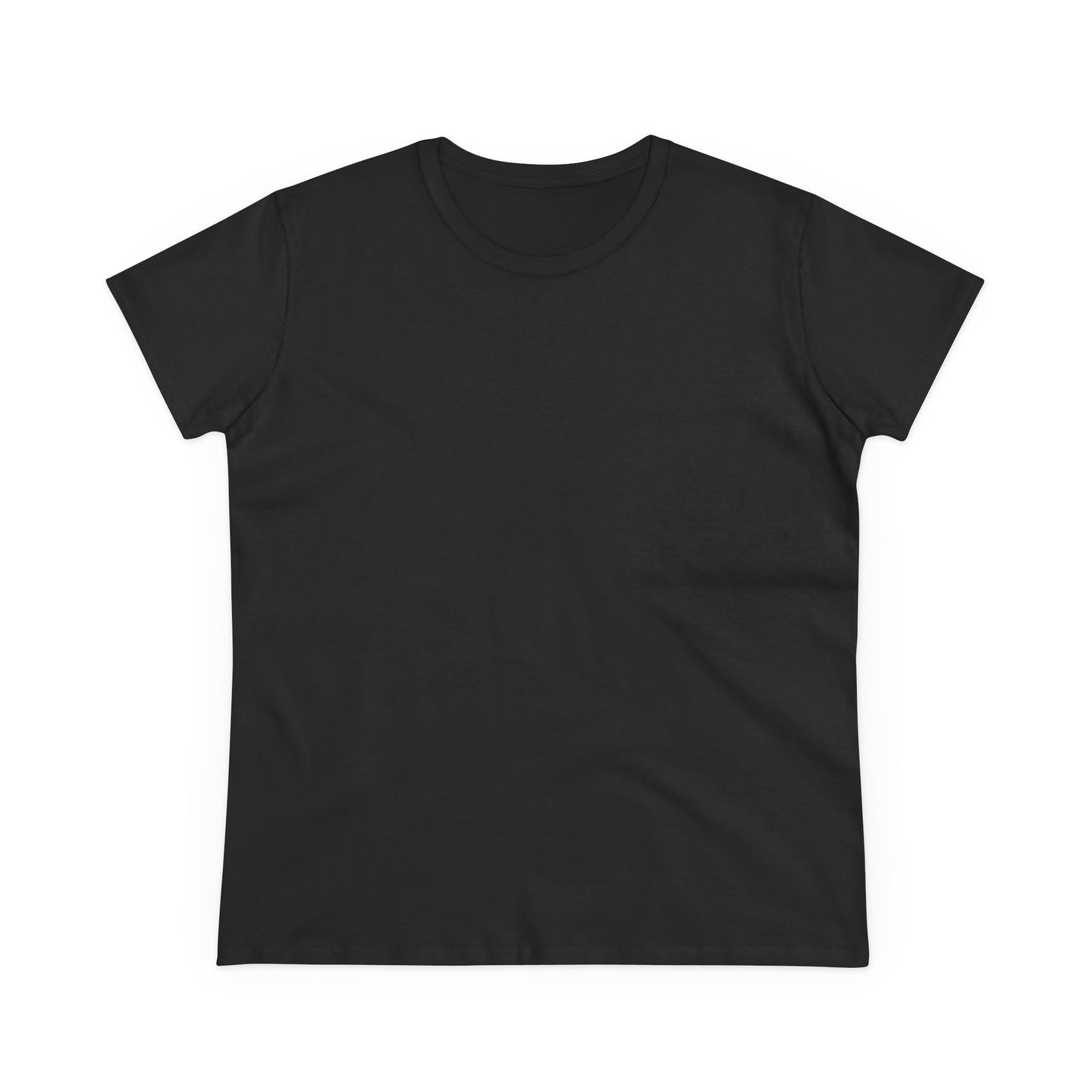 Artistic Goldfish Graphic Women's Midweight Cotton Tee koi On back of tee