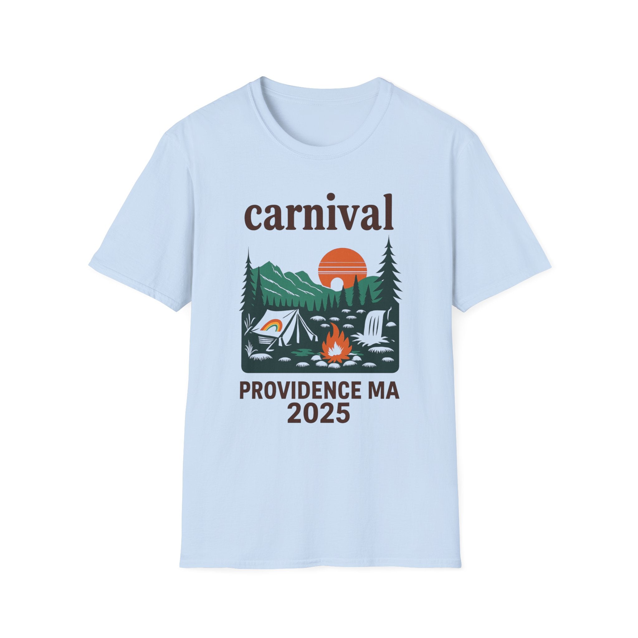 ProvinceTown maCarnival Graphic T-Shirt, Vintage Camping Tee, Unisex Softstyle Shirt, Festival , Summer Adventure Wear, Gift for Travelers