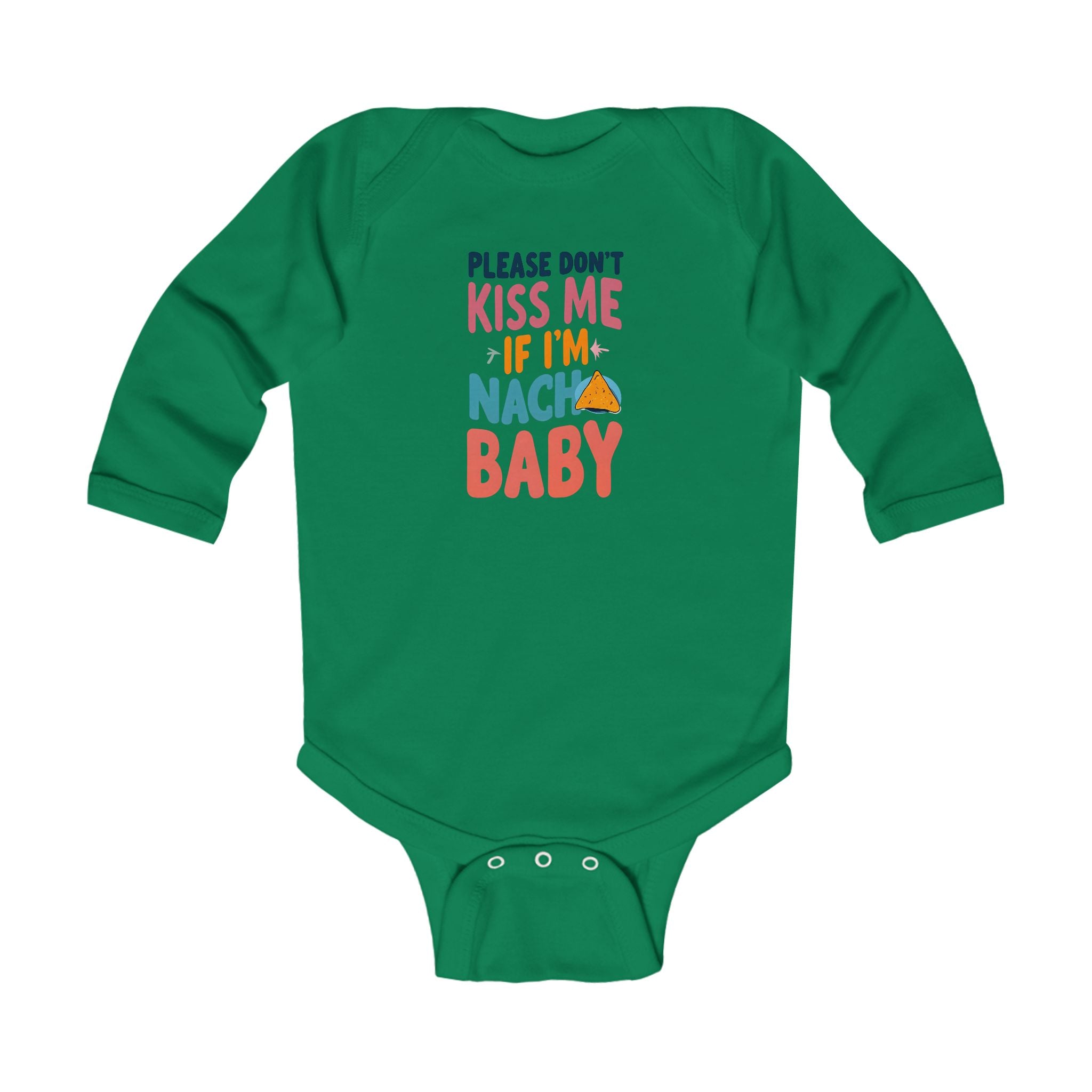 Funny Infant Long Sleeve Bodysuit, Please dont kiss me if Im not your baby. Cute Baby Clothes, Gender Neutral Baby Outfit,