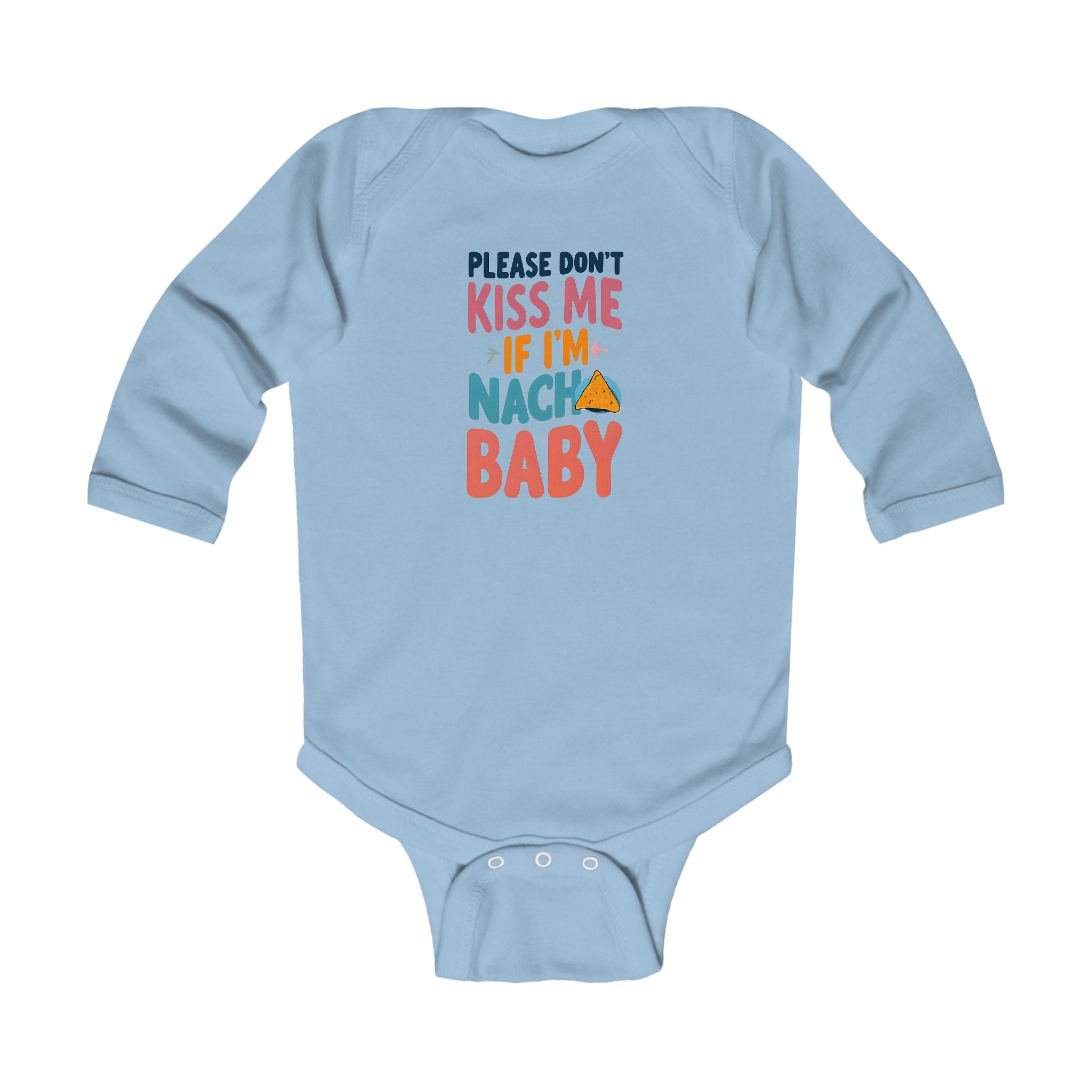 Funny Infant Long Sleeve Bodysuit, Please dont kiss me if Im not your baby. Cute Baby Clothes, Gender Neutral Baby Outfit,