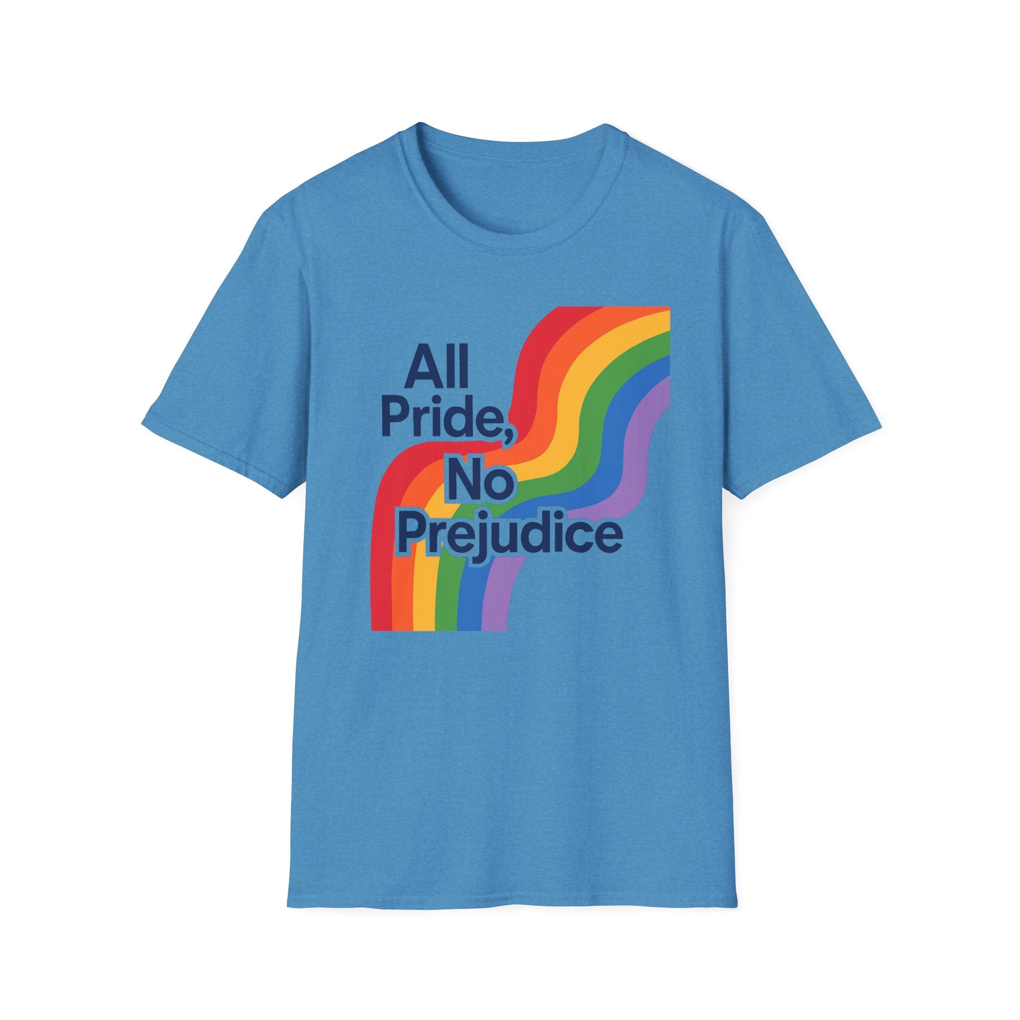 All pride no prejudice Pride Awareness Tee rainbow gift social justice T shirt
