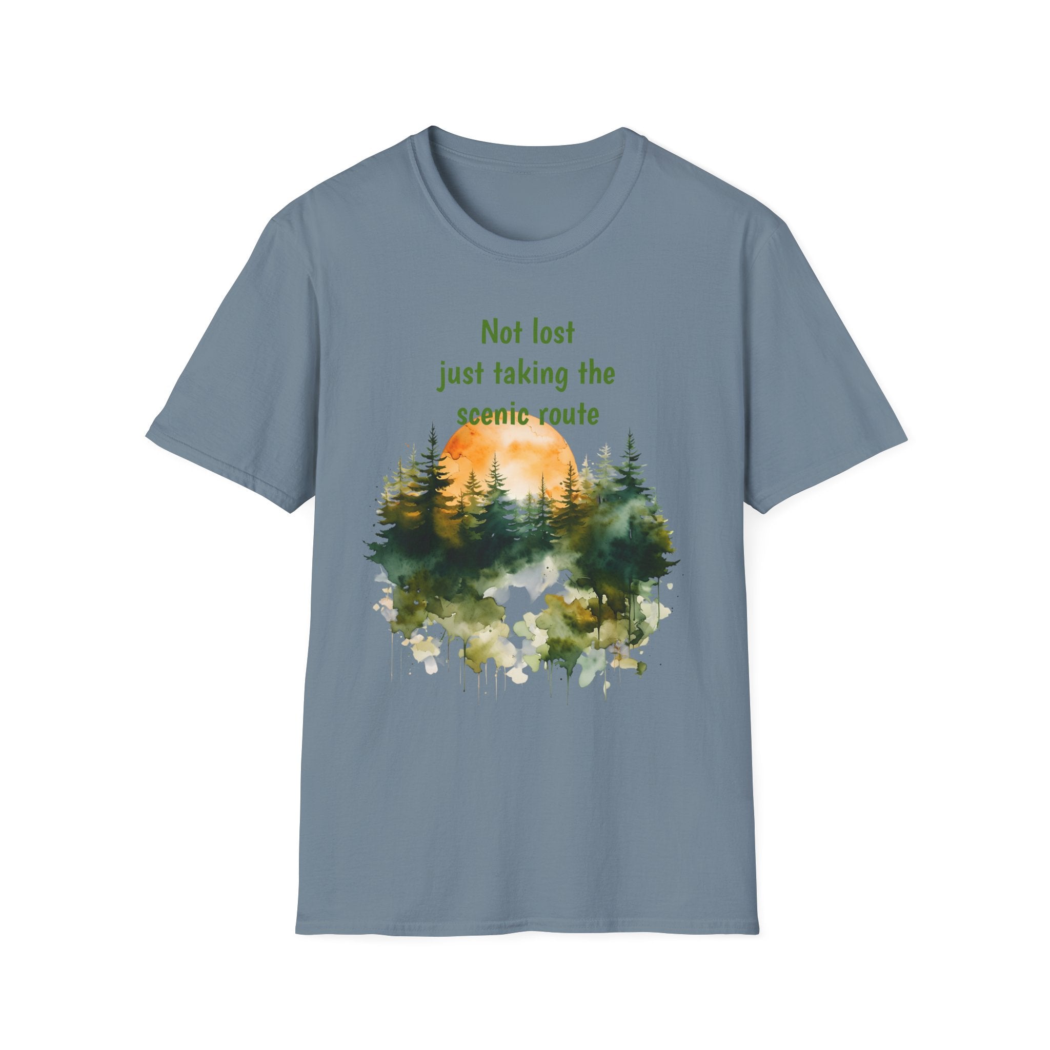 Not Lost just taking the scenic Rt Nature Lover Shirt, Unisex Scenic Route Tee, Adventure Apparel, Gift for Hikers, Outdoor Enthusiast Shirt
