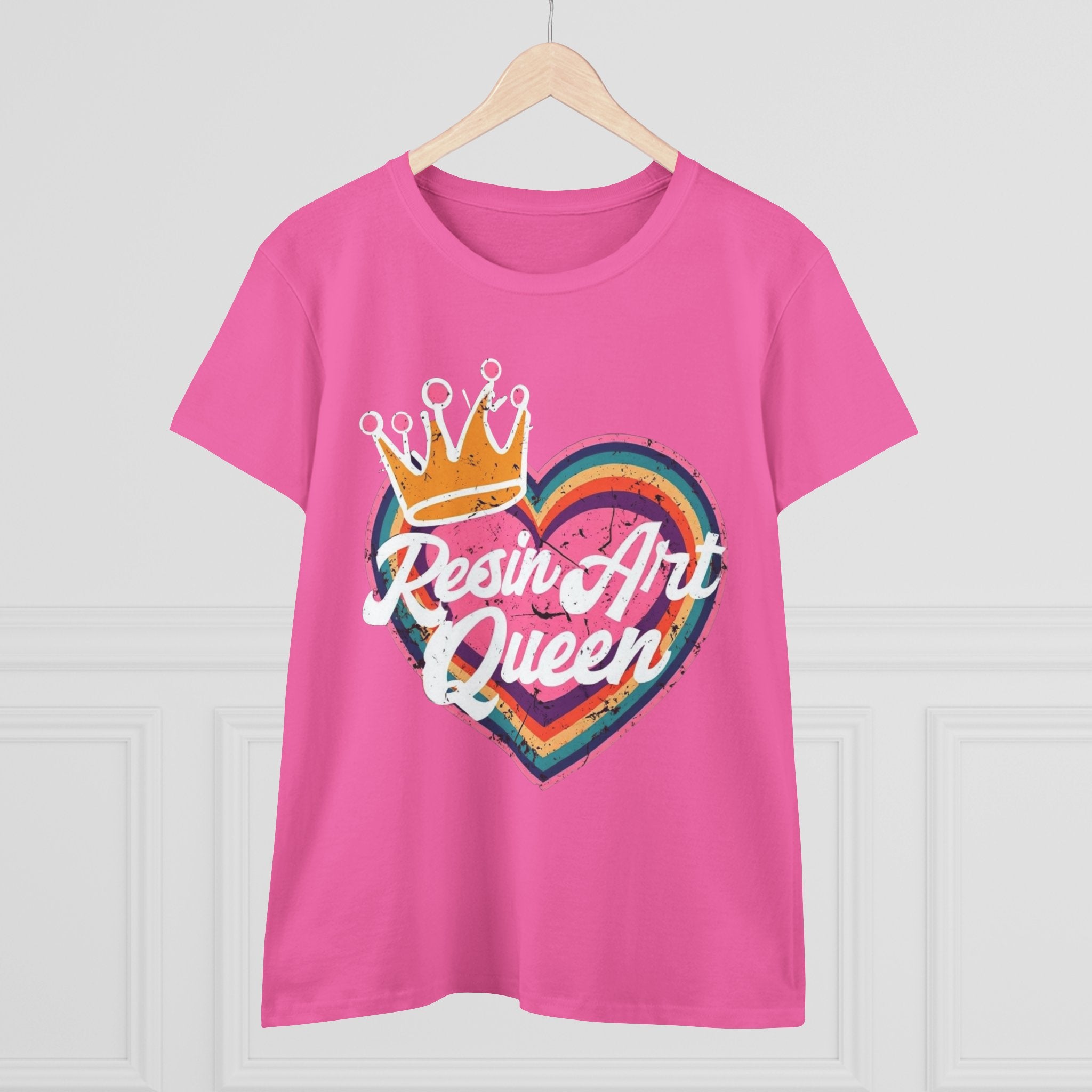Resin Art Queen Tee - Fun, Colorful Cotton Shirt for Art Lovers, Gifts, Festivals, Home Parties, Creative Outfits