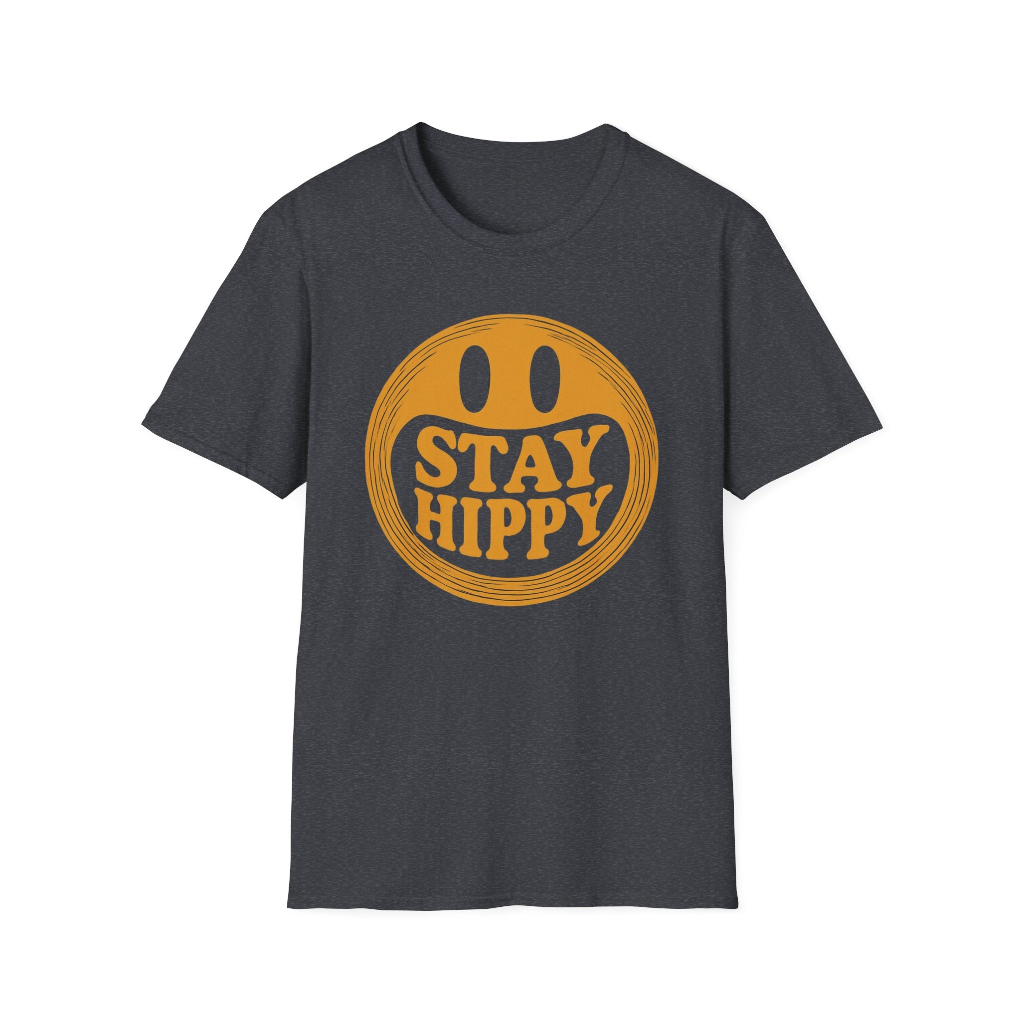 Stay Hippy Stay Happy Unisex T-Shirt, Hippie Graphic Tee, Positive Vibes Shirt, Bohemian Clothing, Festival Attire boho