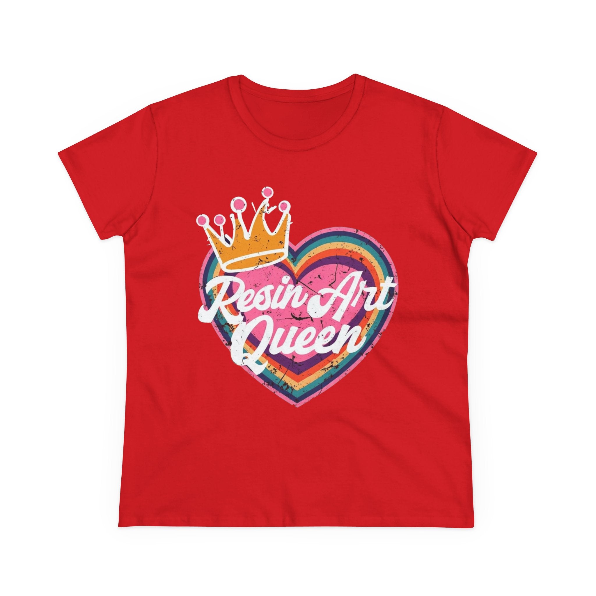 Resin Art Queen Tee - Fun, Colorful Cotton Shirt for Art Lovers, Gifts, Festivals, Home Parties, Creative Outfits