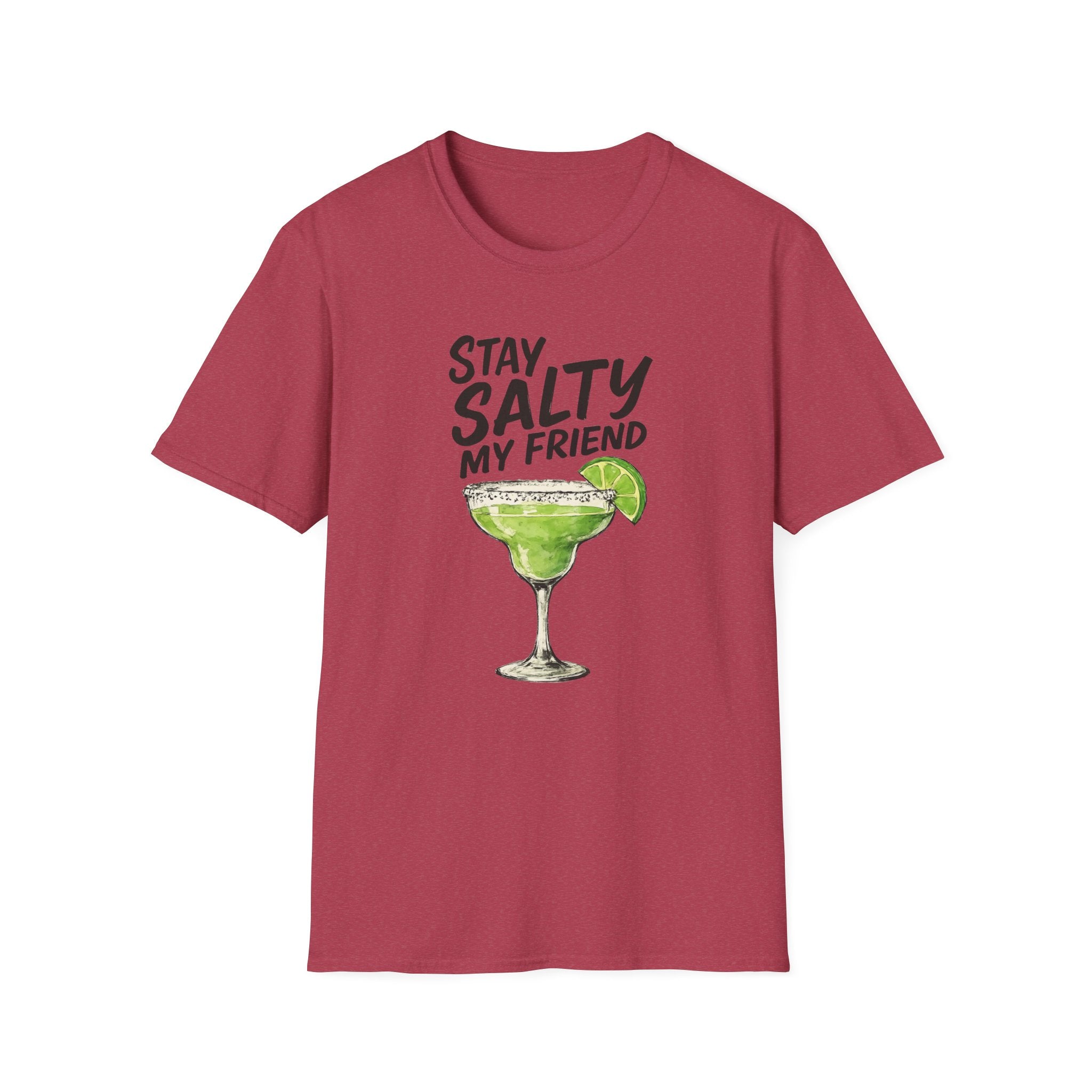 Stay Salty my friend Margarita Cocktail T-shirt, Tequila Drink Party Tee, Unisex Softstyle Top, Funny Graphic Shirt