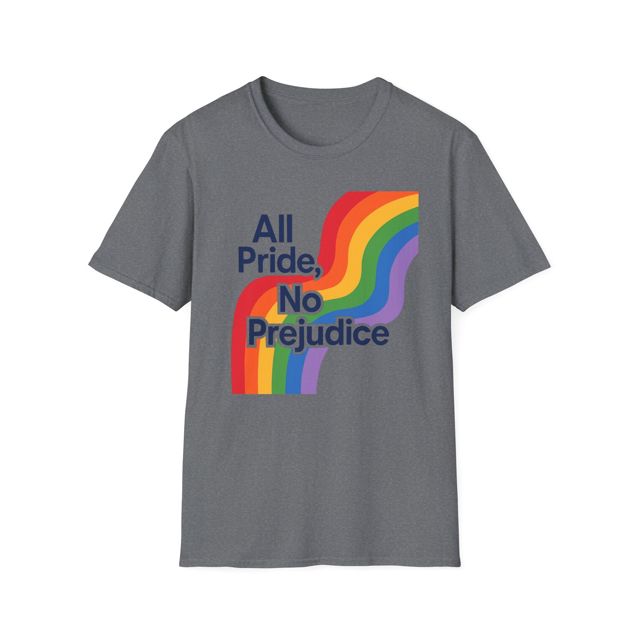 All pride no prejudice Pride Awareness Tee rainbow gift social justice T shirt